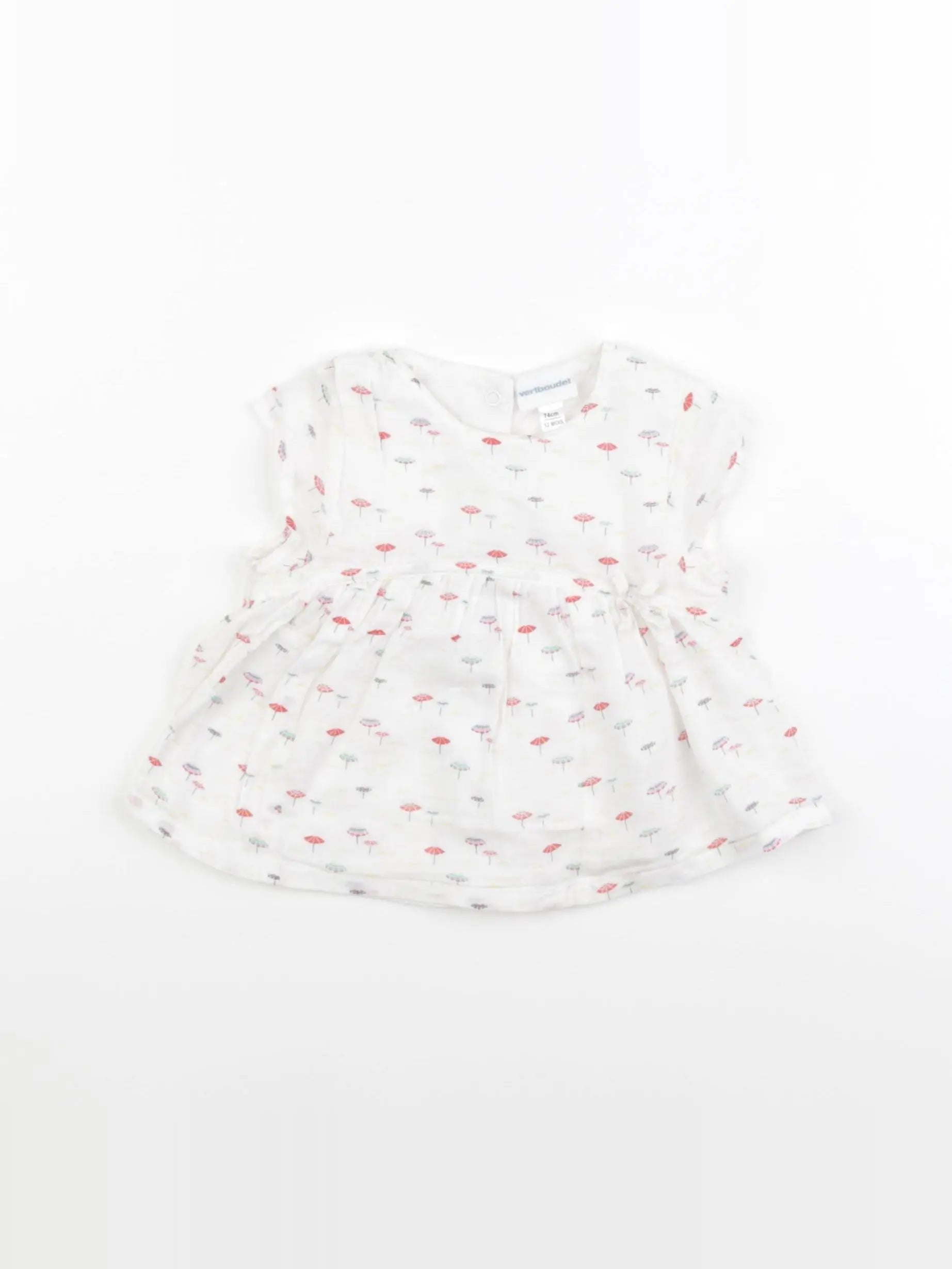 Vertbaudet - blouse blanc - 12 mois