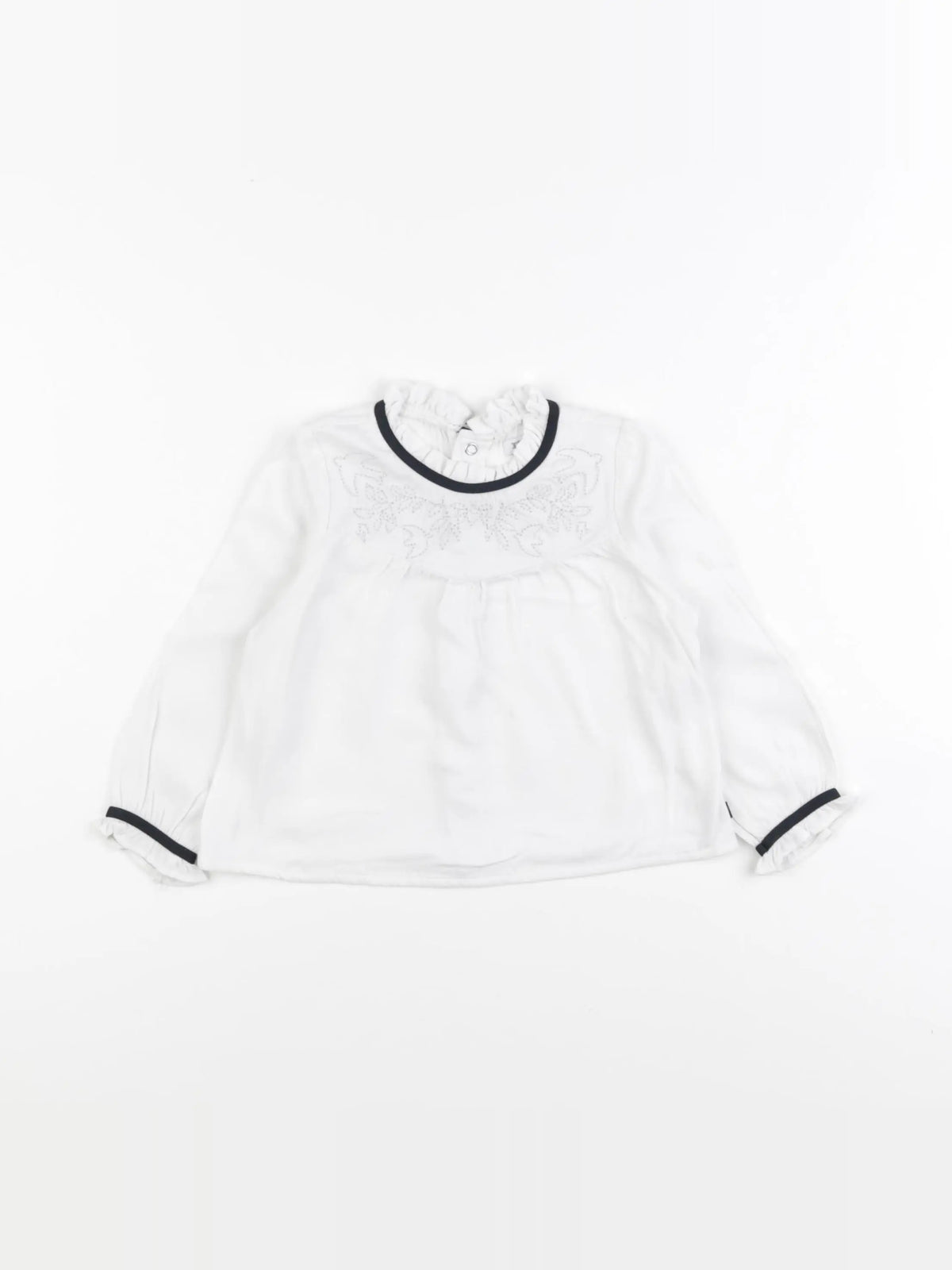 IKKS - blouse blanc - 18 mois