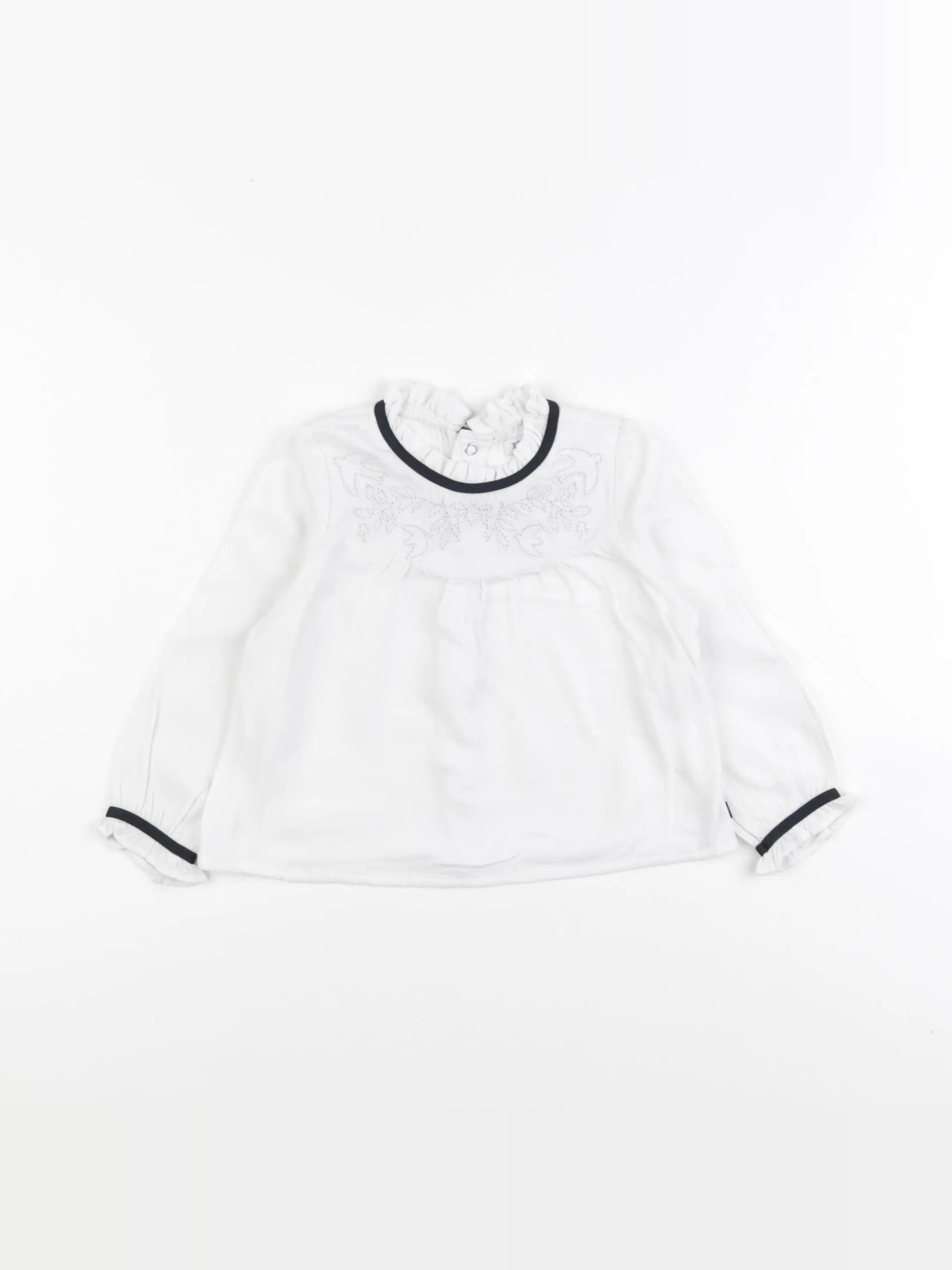 IKKS - blouse blanc - 18 mois