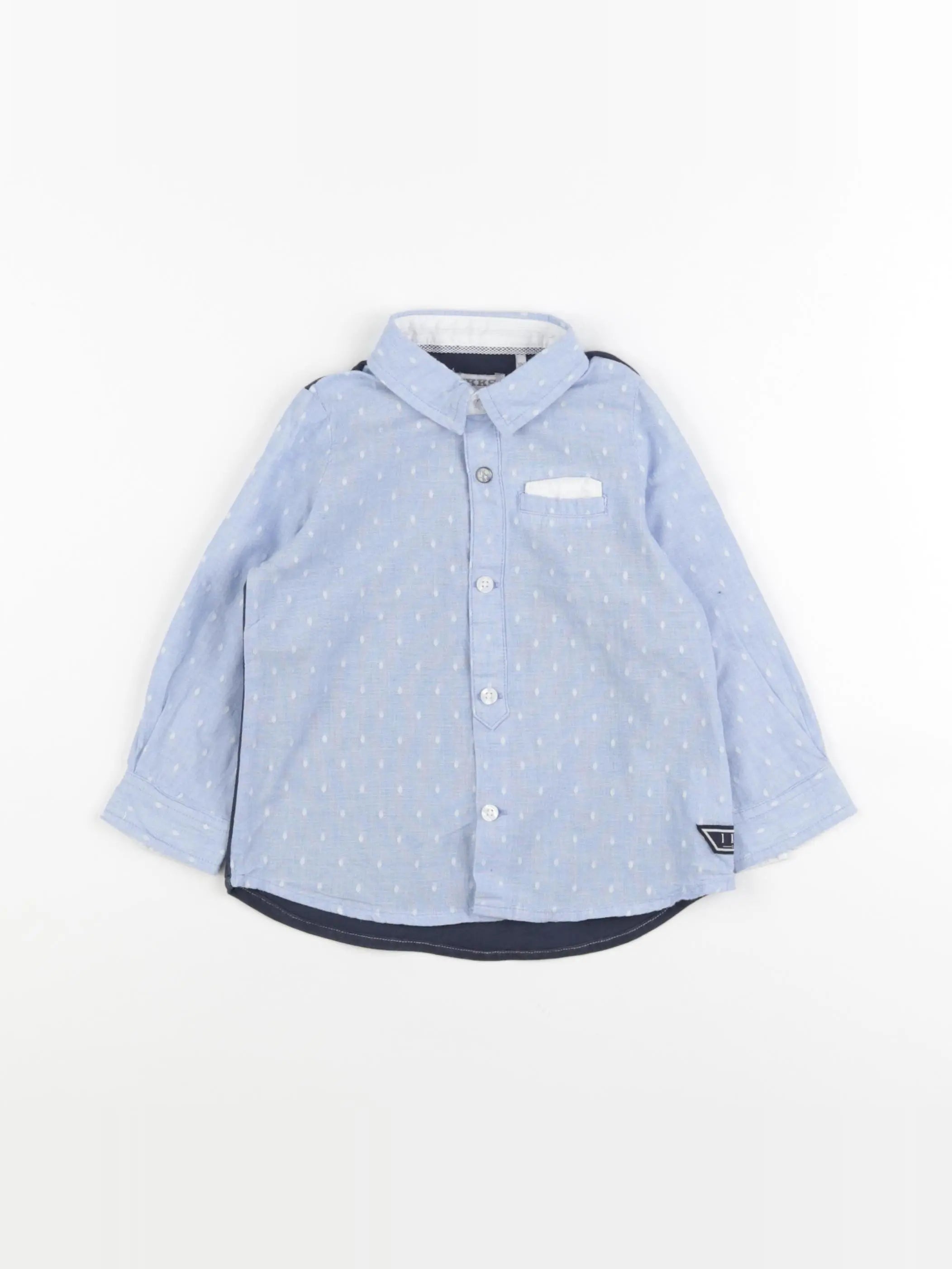 IKKS - chemise bleu - 18 mois