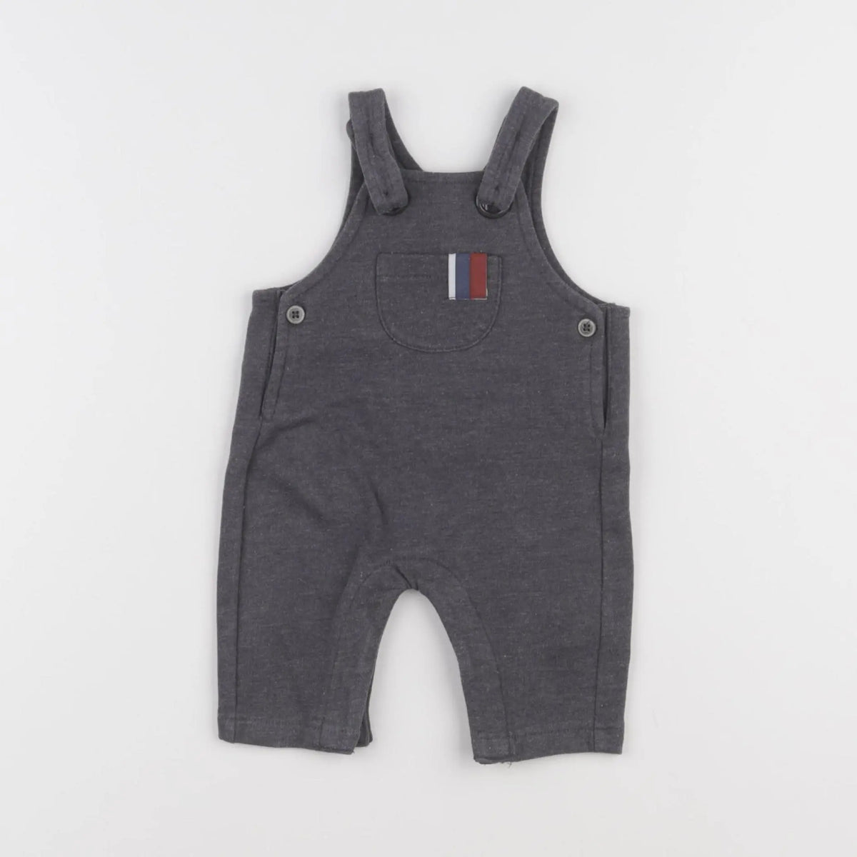 Vertbaudet - salopette gris - 3 mois