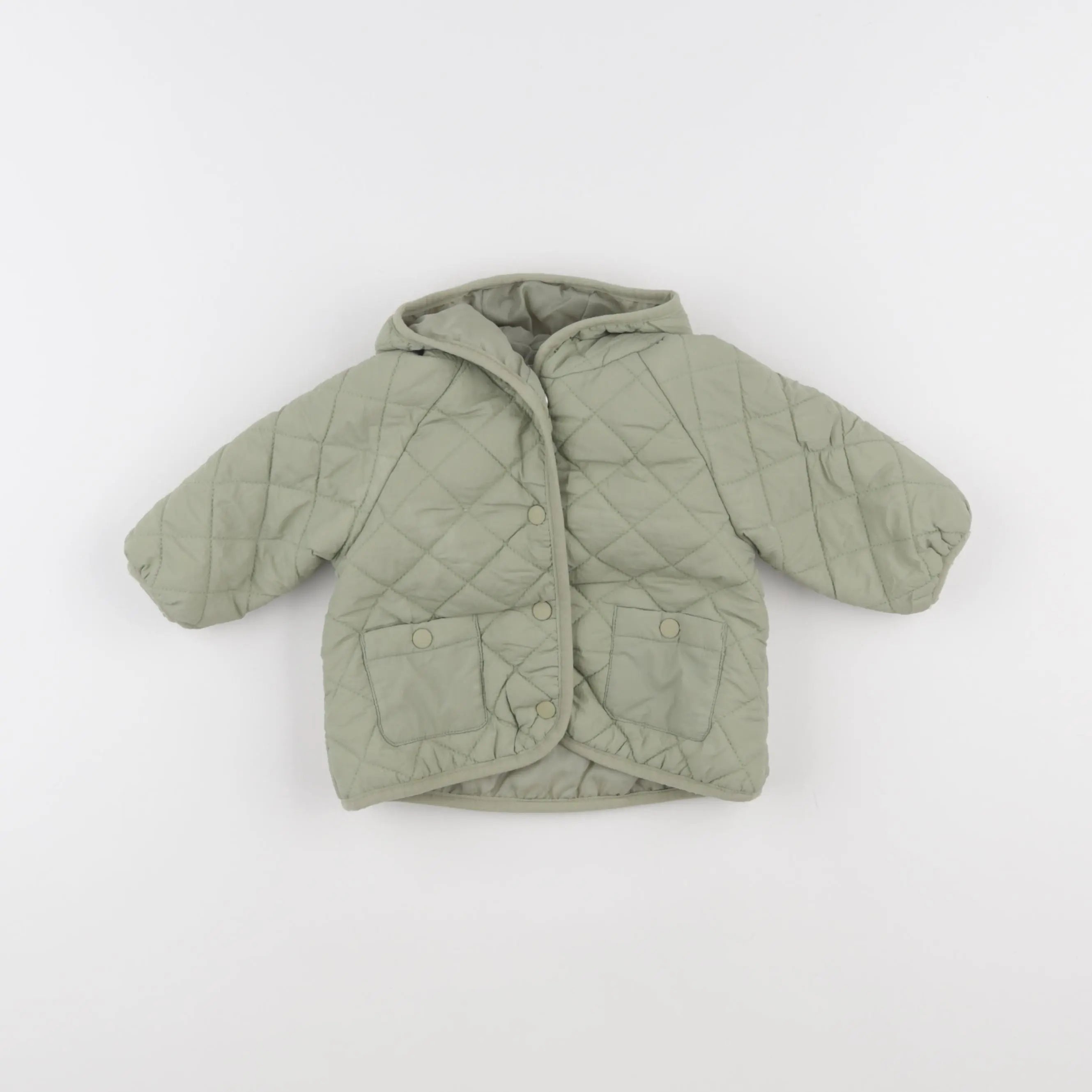 Vertbaudet - doudoune vert - 3 mois