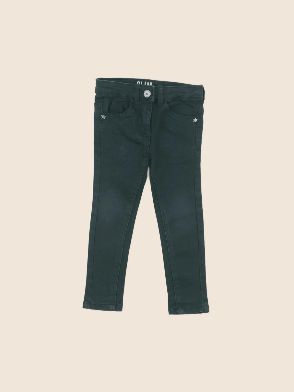 Vertbaudet - pantalon vert - 2 ans