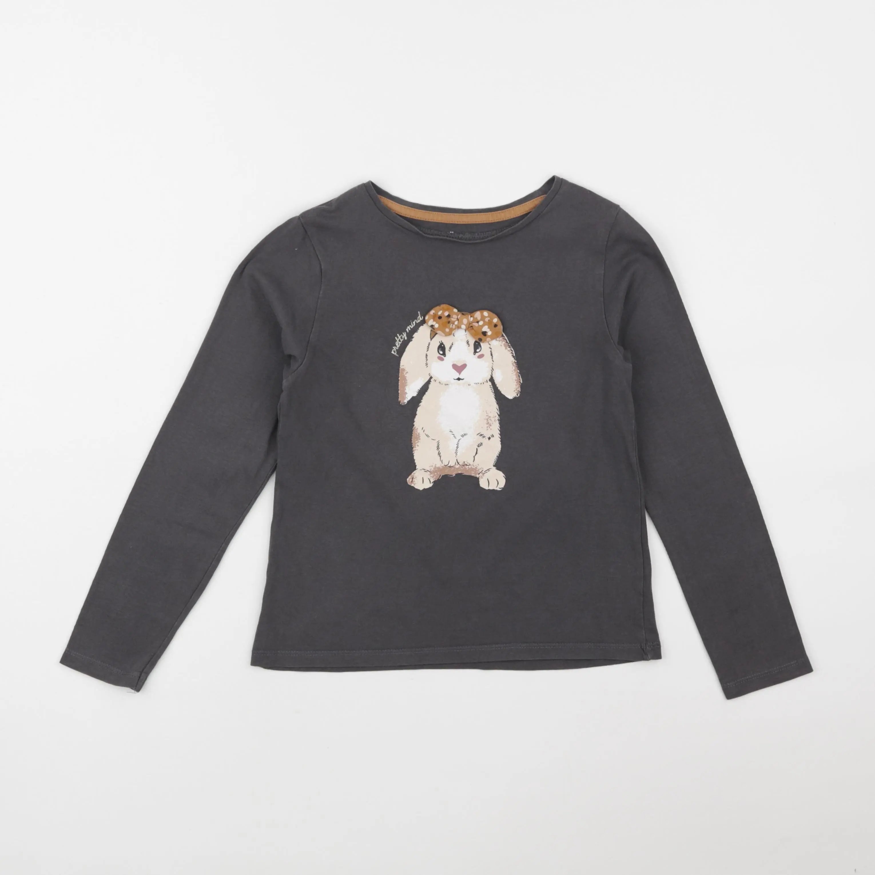 Vertbaudet - tee-shirt gris - 8 ans