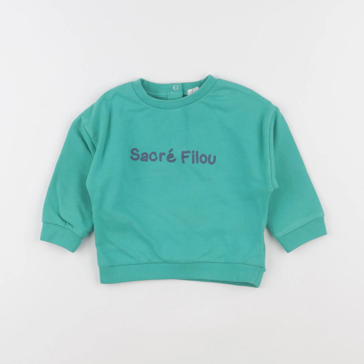 Vertbaudet - sweat bleu - 18 mois