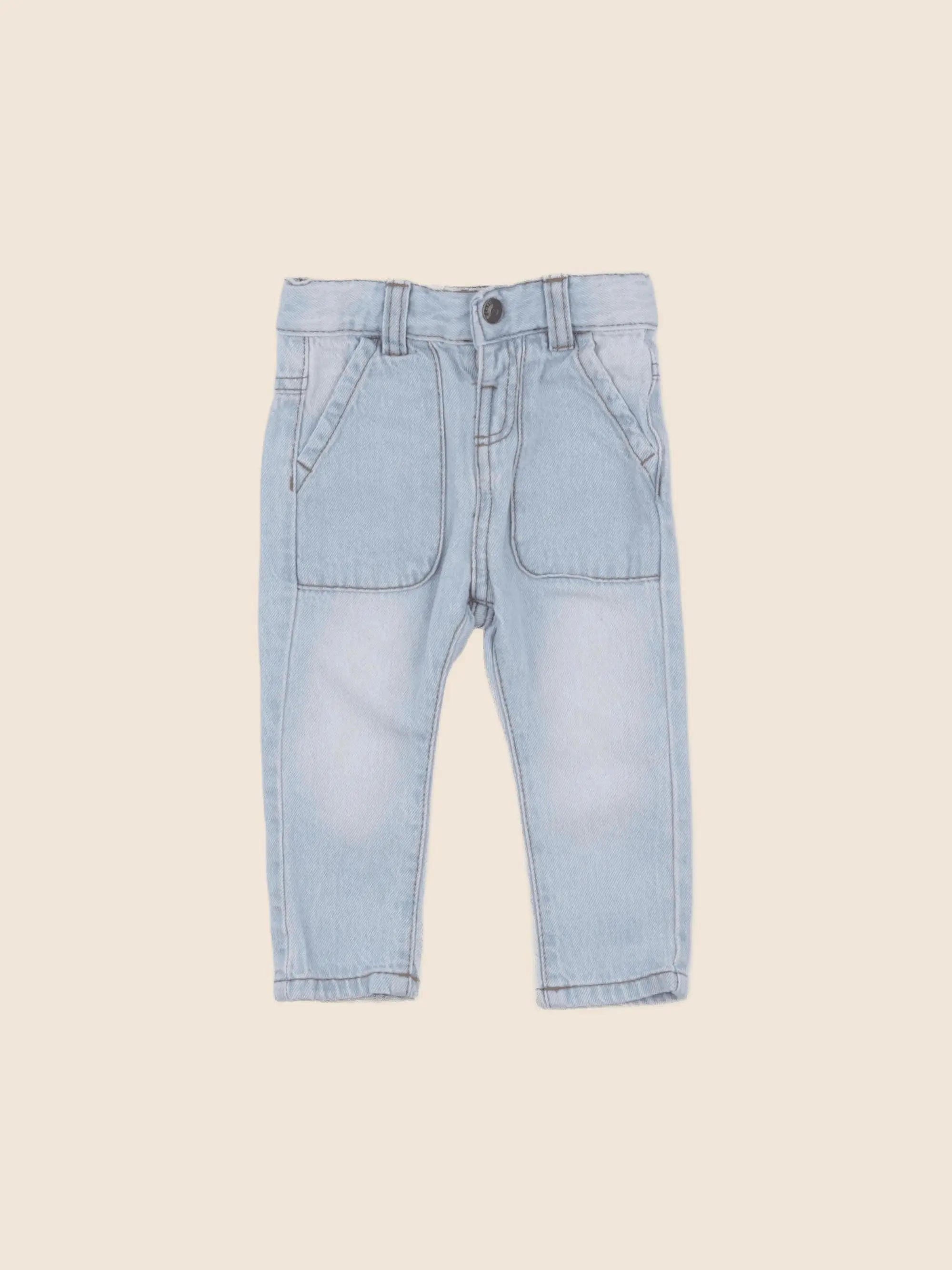 Vertbaudet - jean bleu - 3 mois
