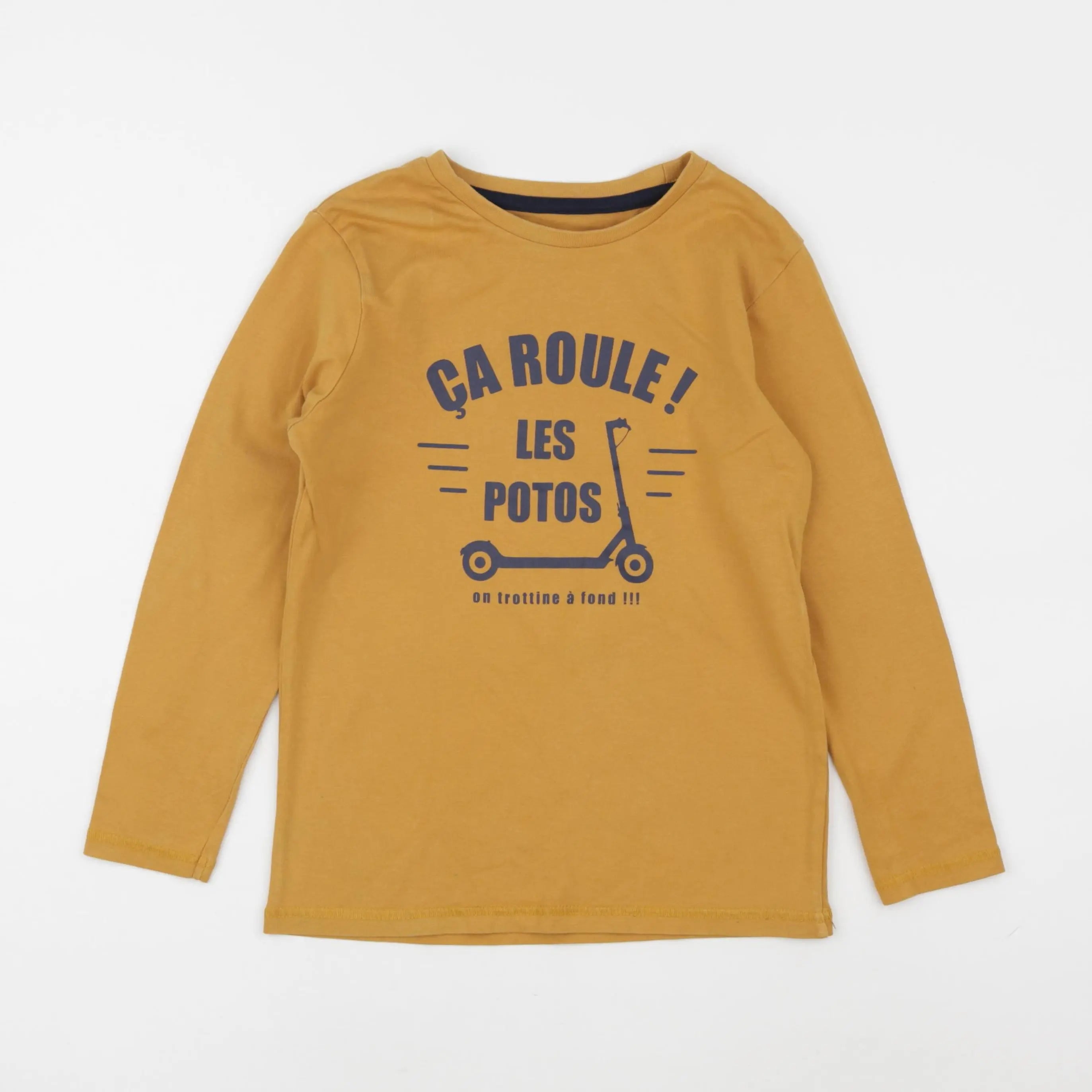 Vertbaudet - tee-shirt jaune - 8 ans