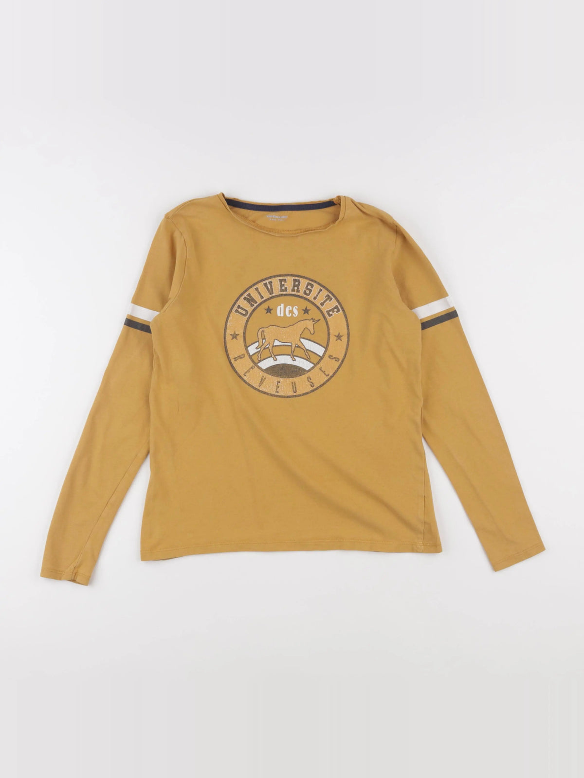 Vertbaudet - tee-shirt jaune - 12 ans
