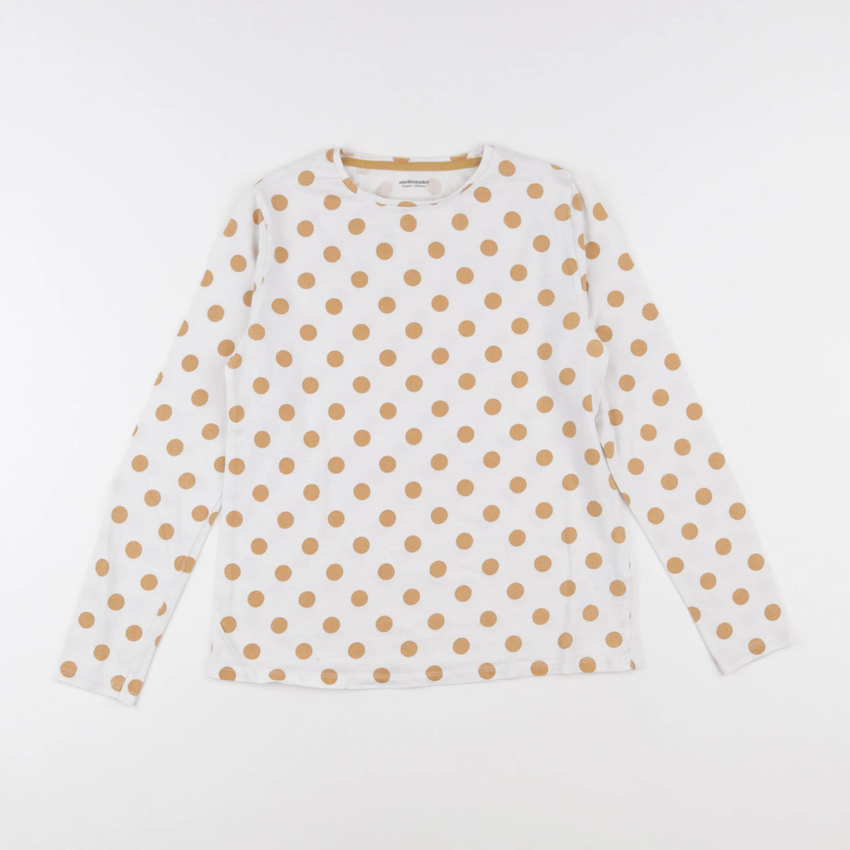 Vertbaudet - tee-shirt blanc, jaune - 12 ans