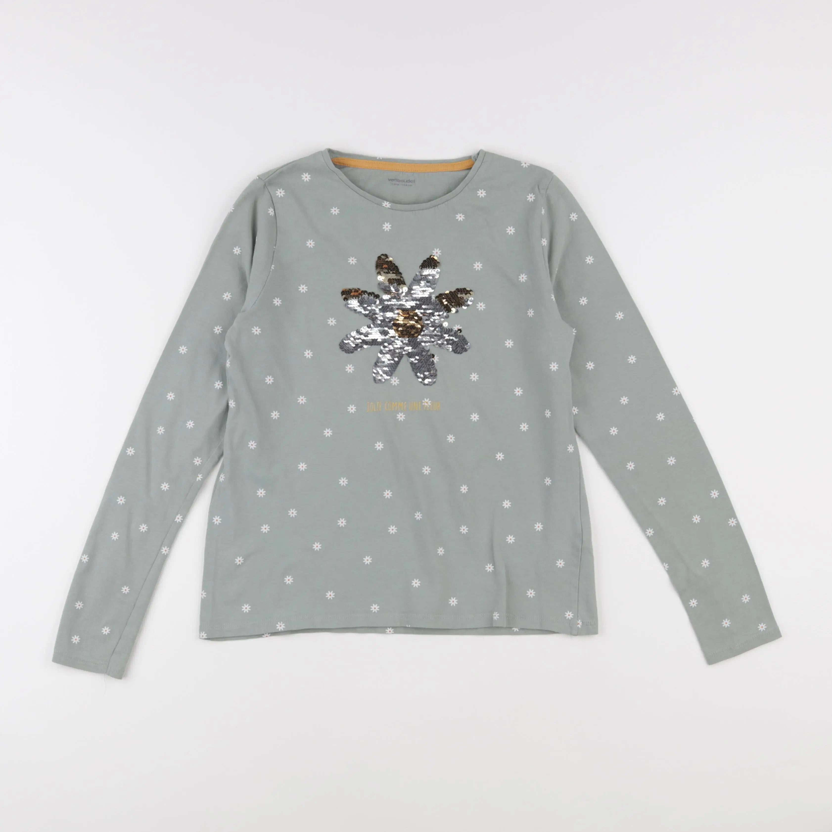 Vertbaudet - tee-shirt vert - 12 ans