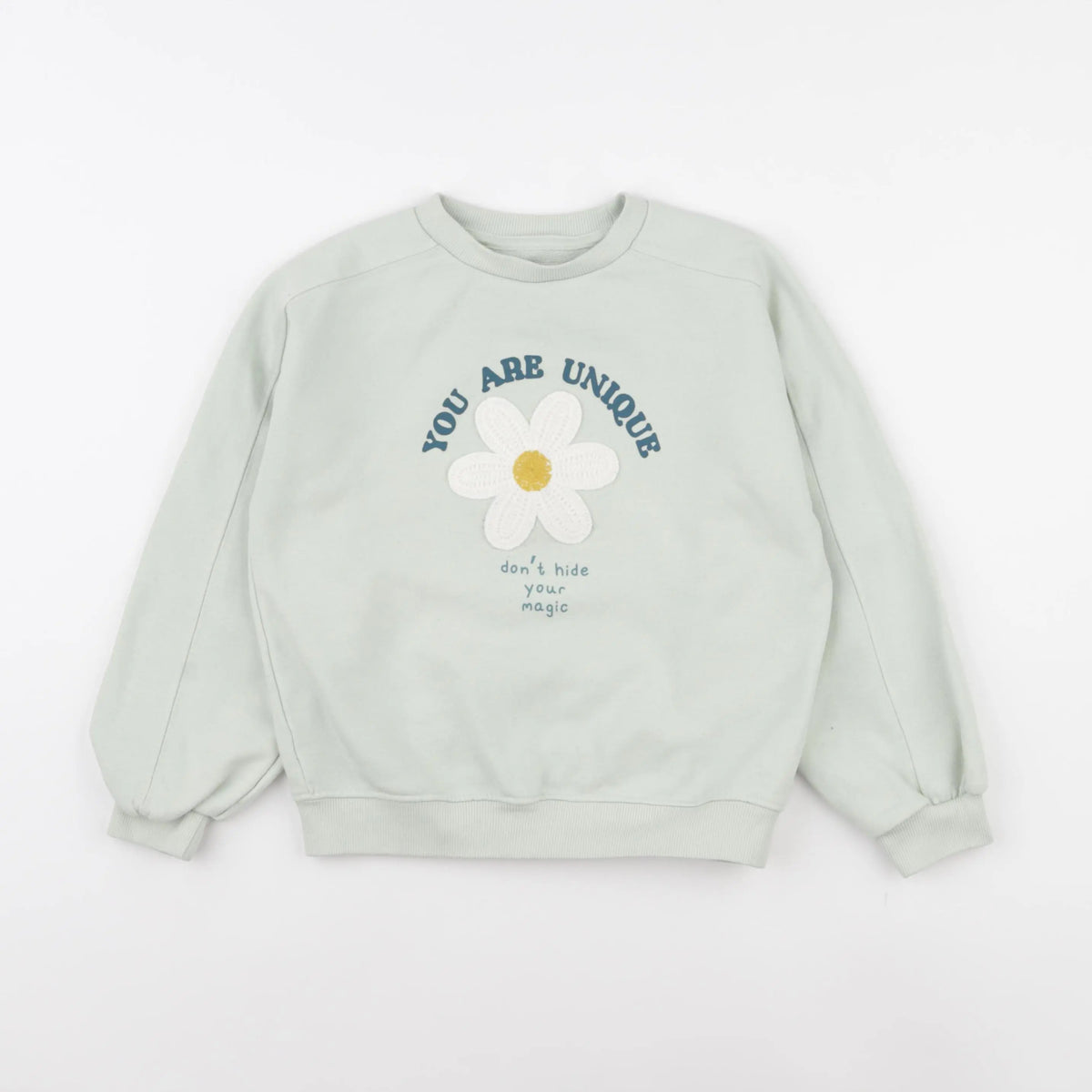 Vertbaudet - sweat vert - 8 ans