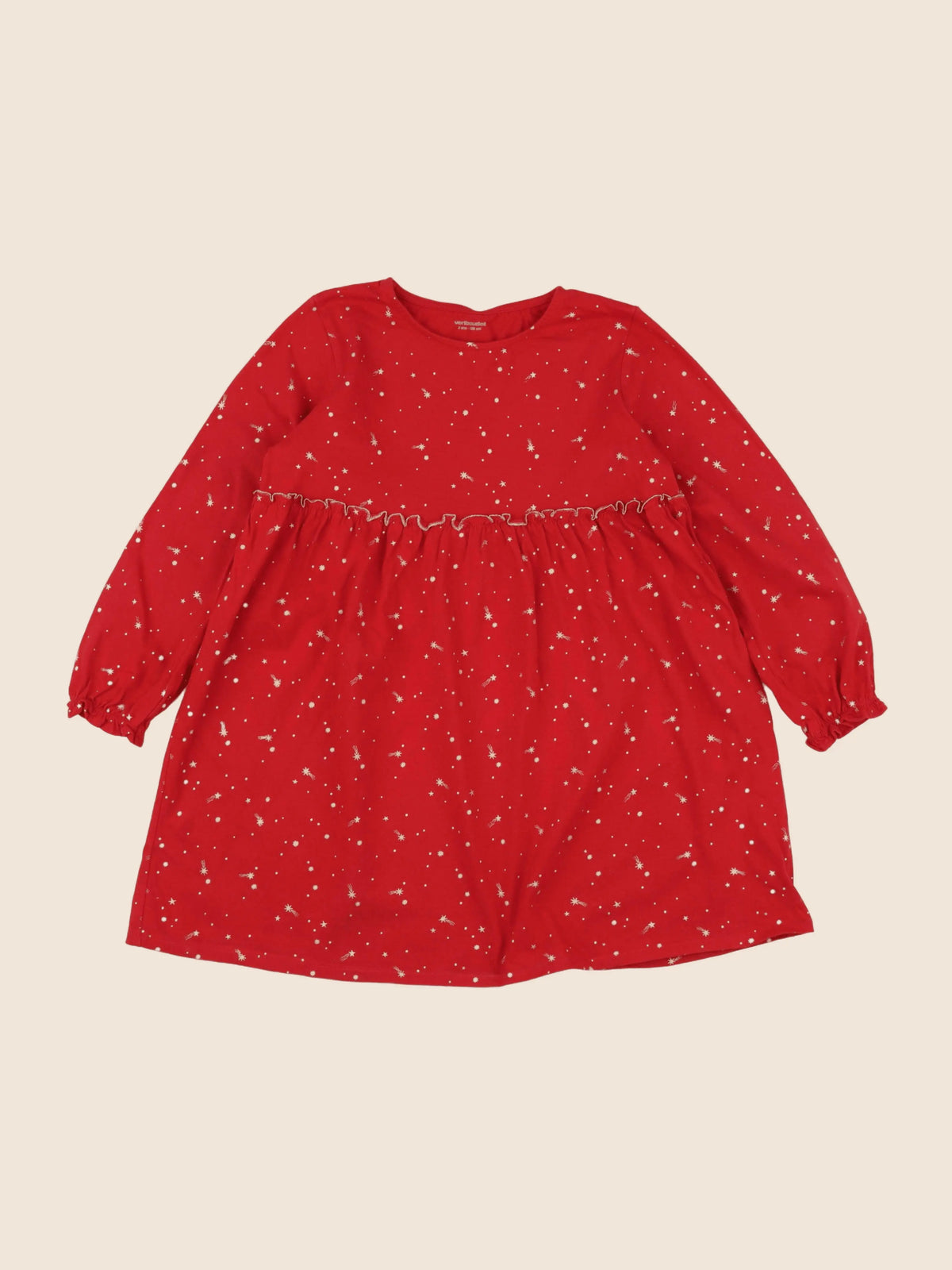 Vertbaudet - robe rouge - 8 ans