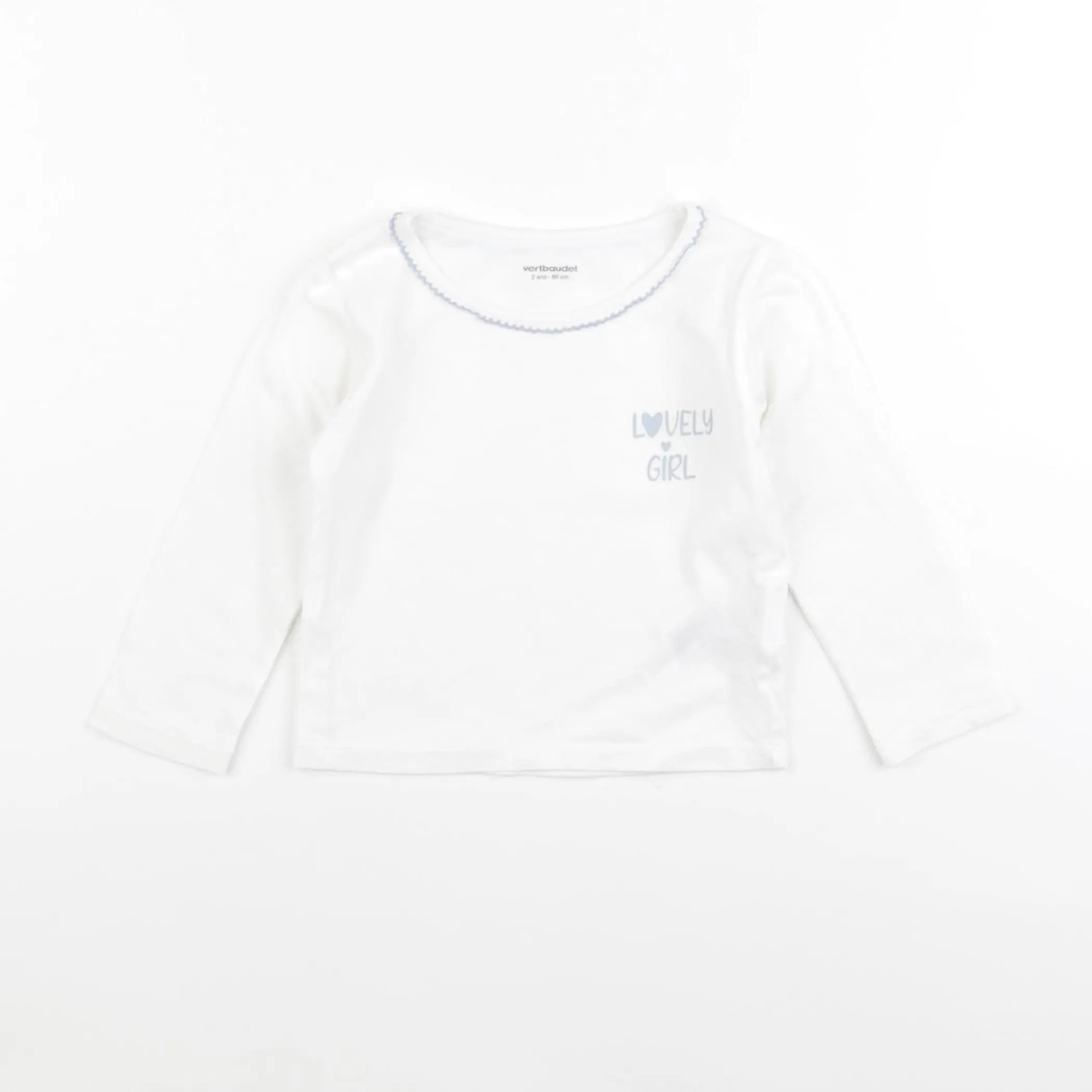 Vertbaudet - maillot de corps blanc - 2 ans