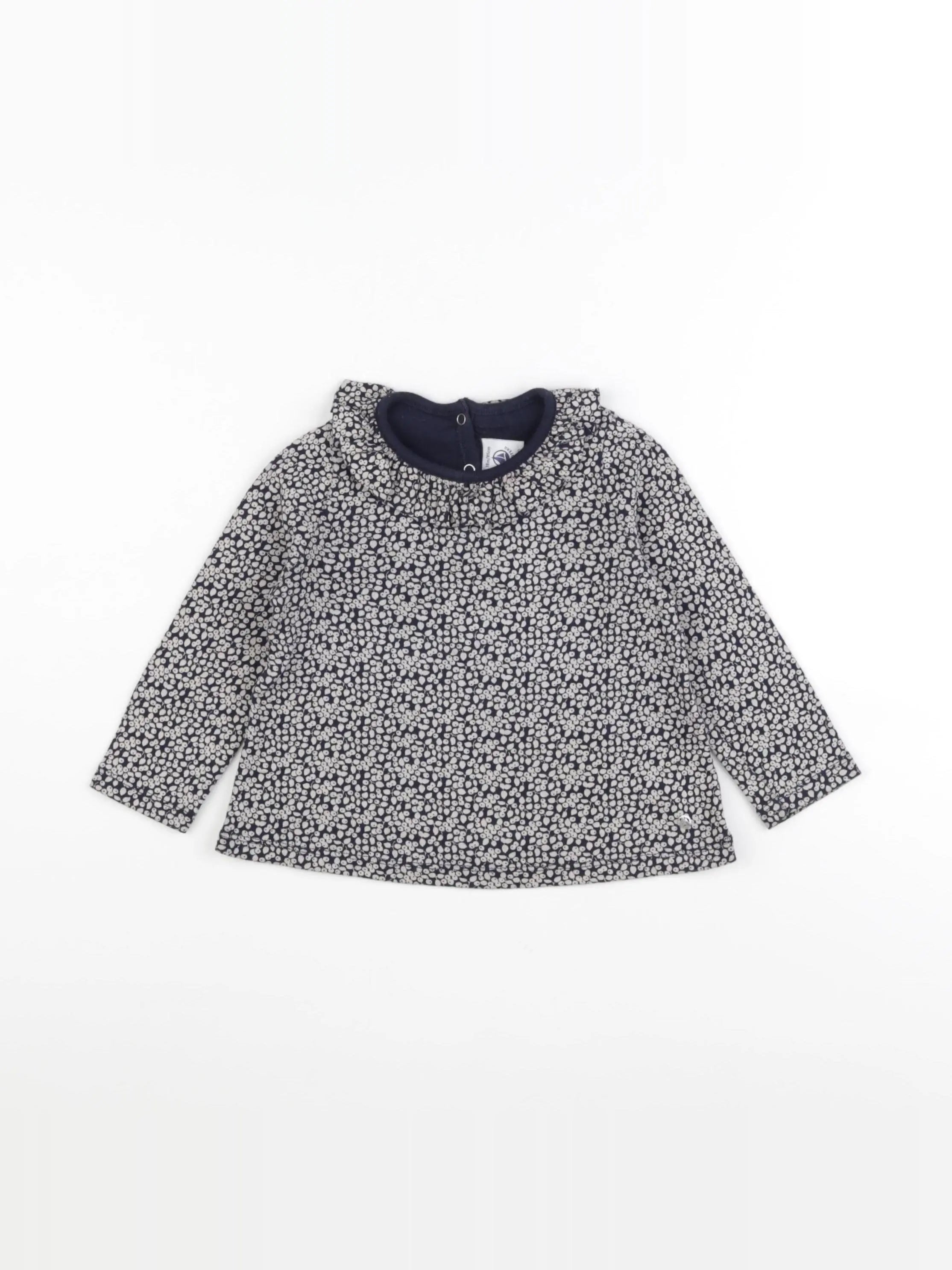 Petit Bateau - tee-shirt bleu - 18 mois