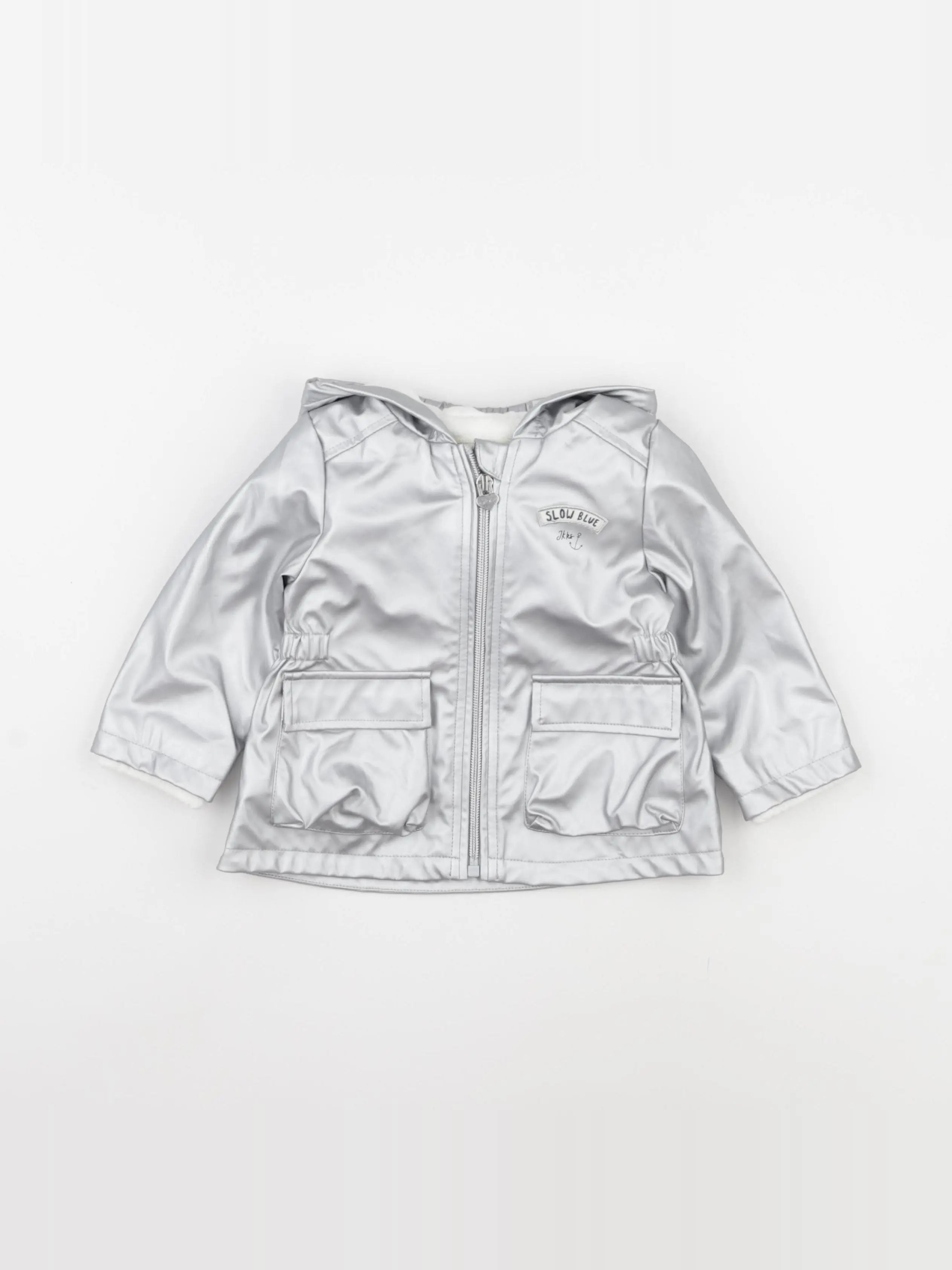 IKKS - imperméable argent - 12 mois