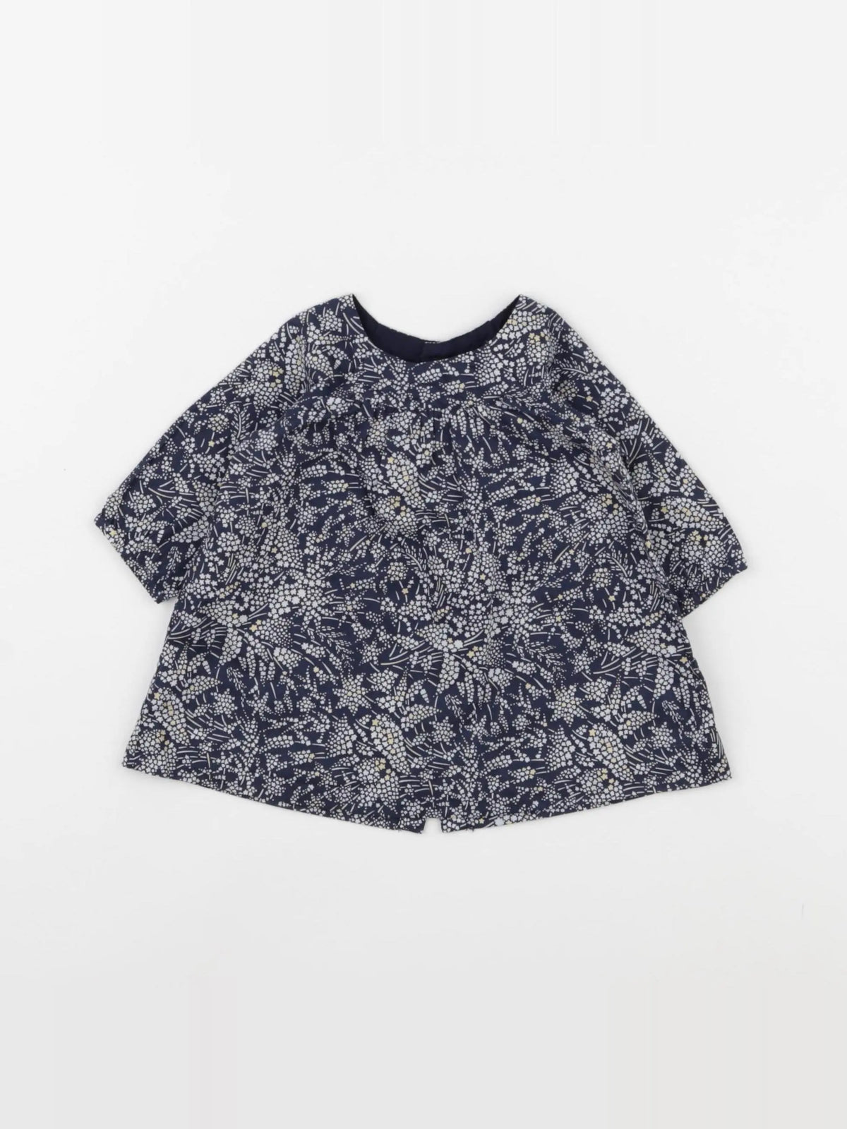 Jacadi - robe liberty bleu - 1 mois