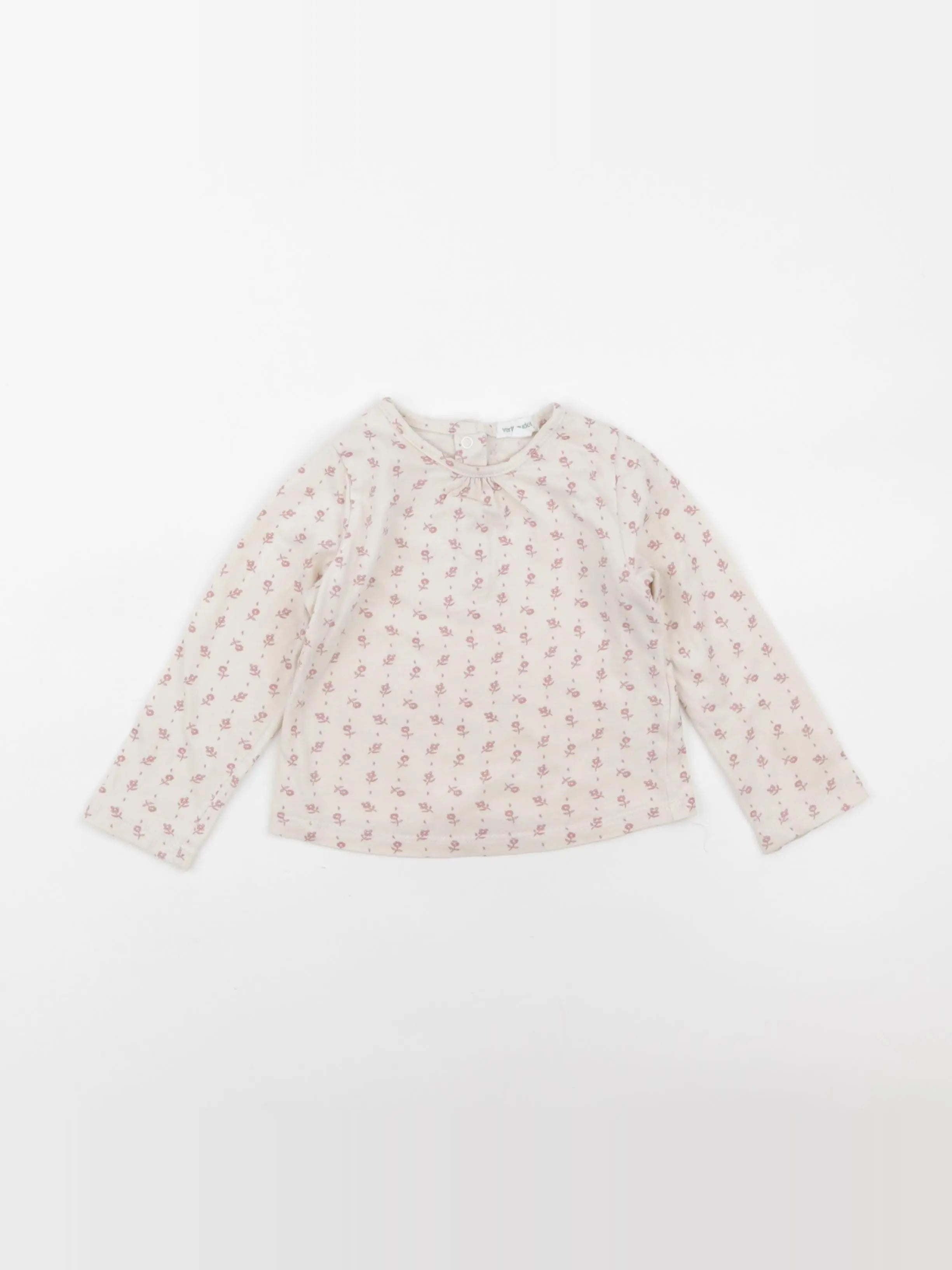 Vertbaudet - tee-shirt beige - 18 mois