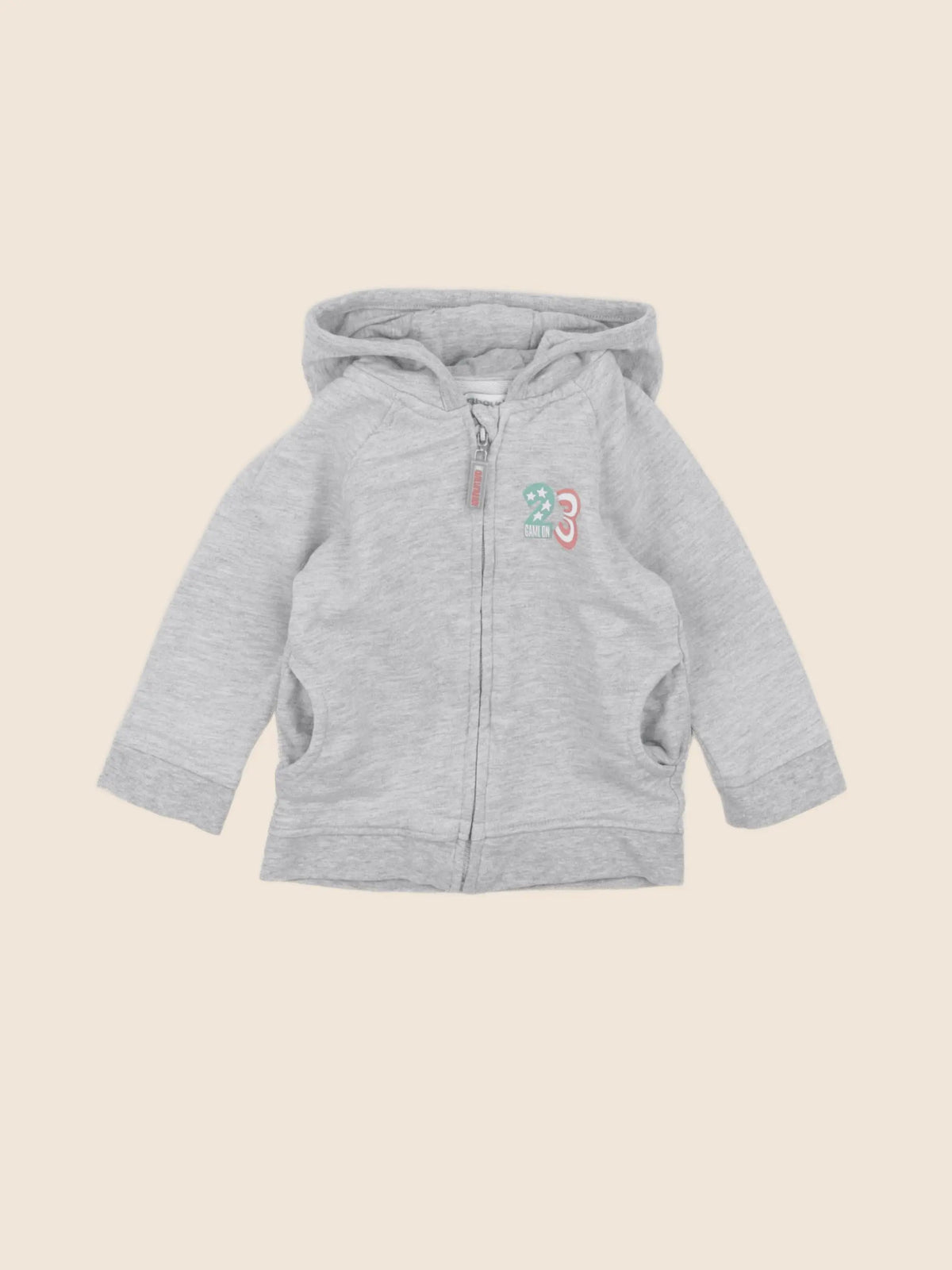 Vertbaudet - sweat gris - 12 mois
