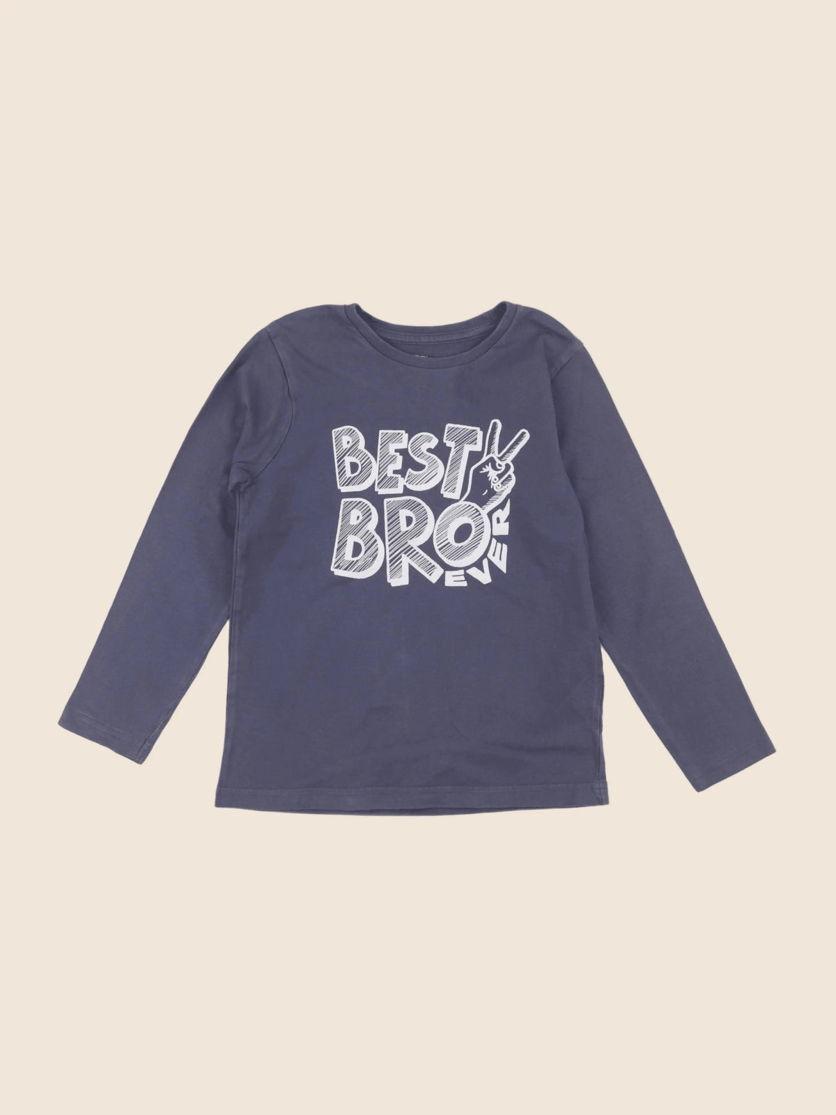 Vertbaudet - tee-shirt bleu - 8 ans
