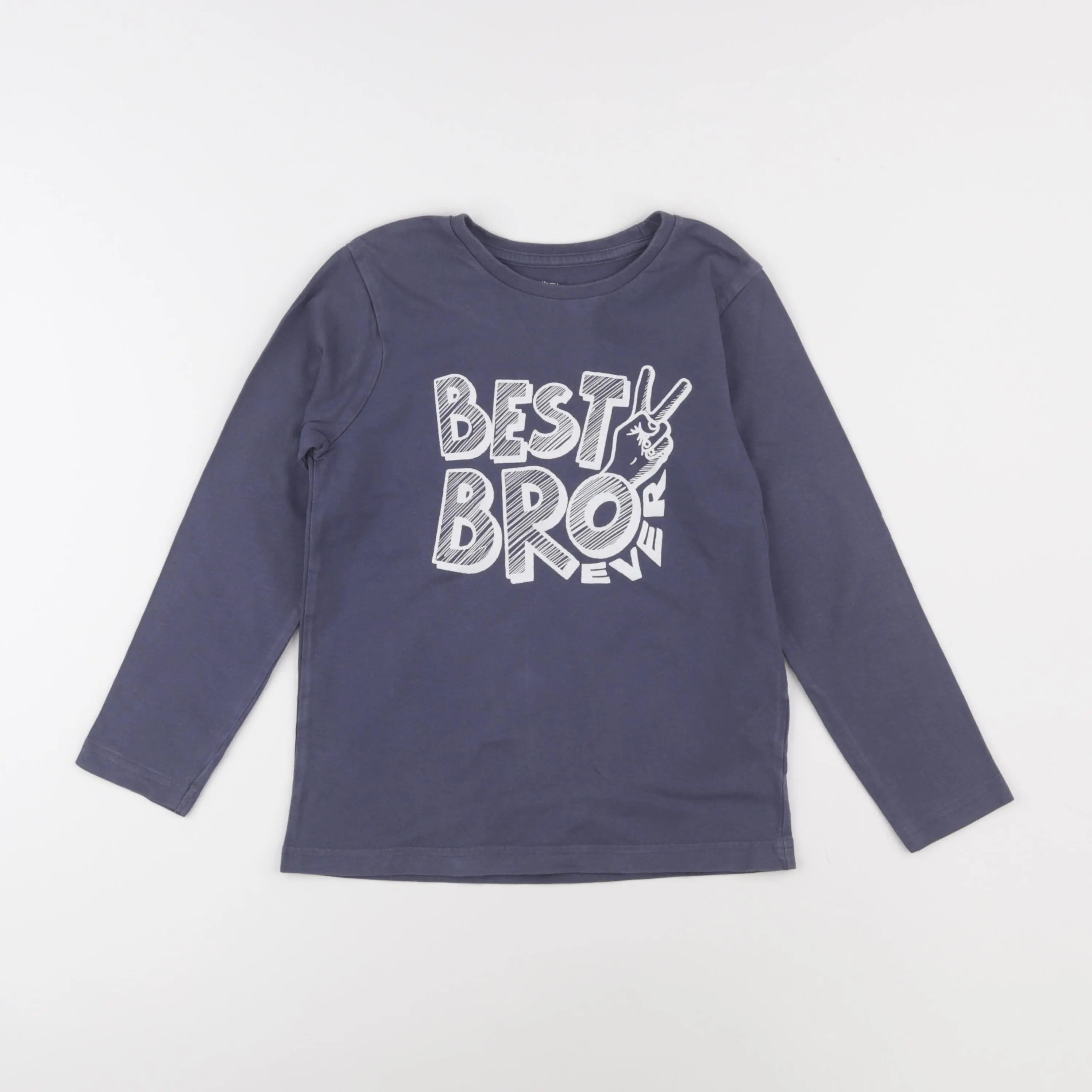 Vertbaudet - tee-shirt bleu - 8 ans