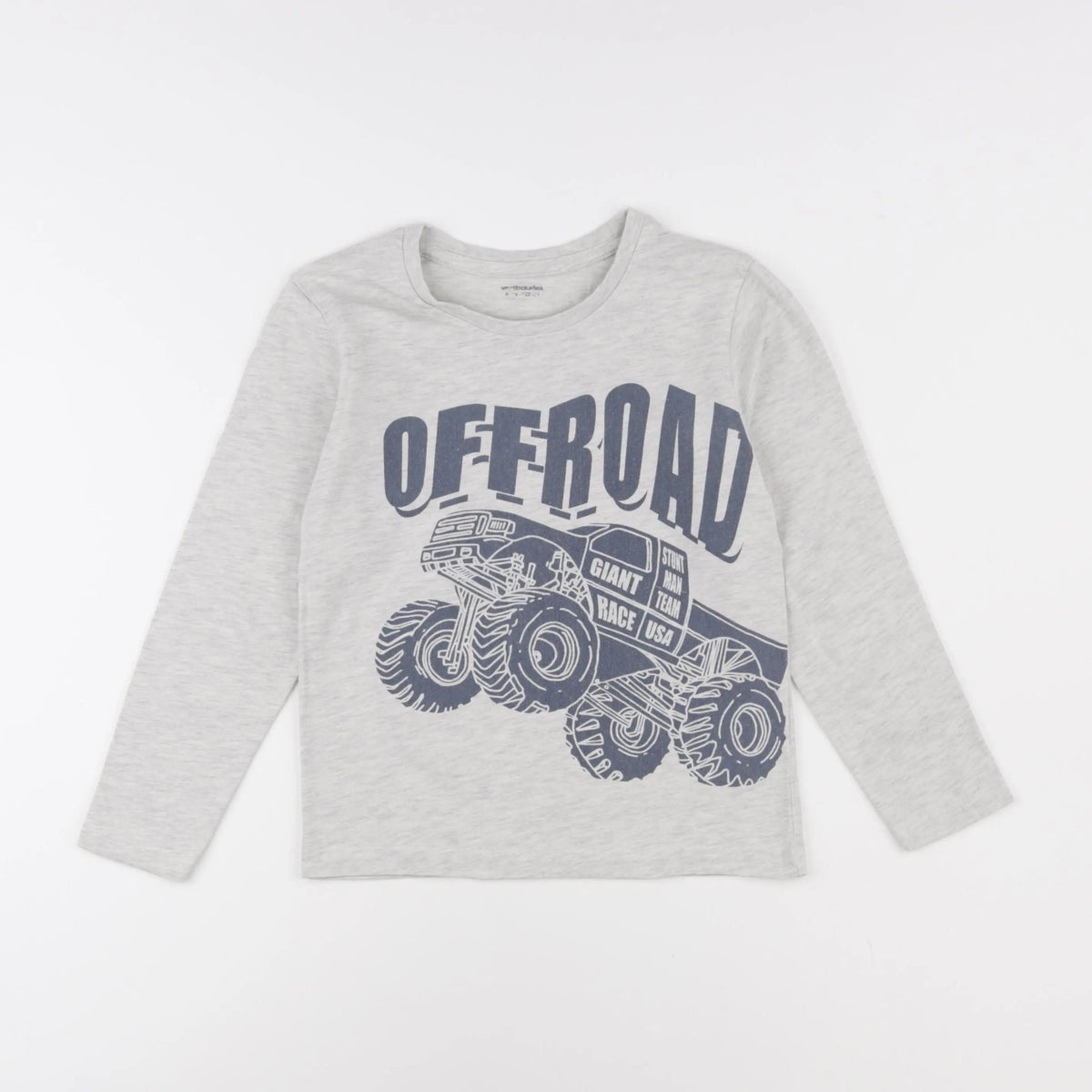 Vertbaudet - tee-shirt gris - 8 ans