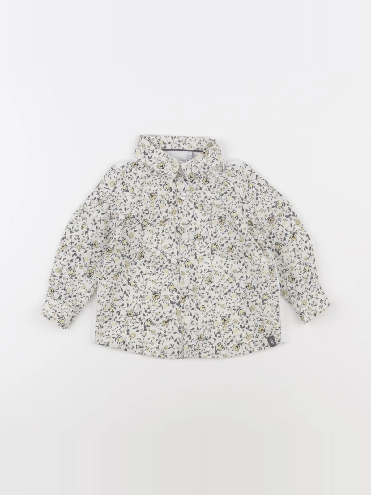 IKKS - chemise blanc, jaune, gris - 12 mois