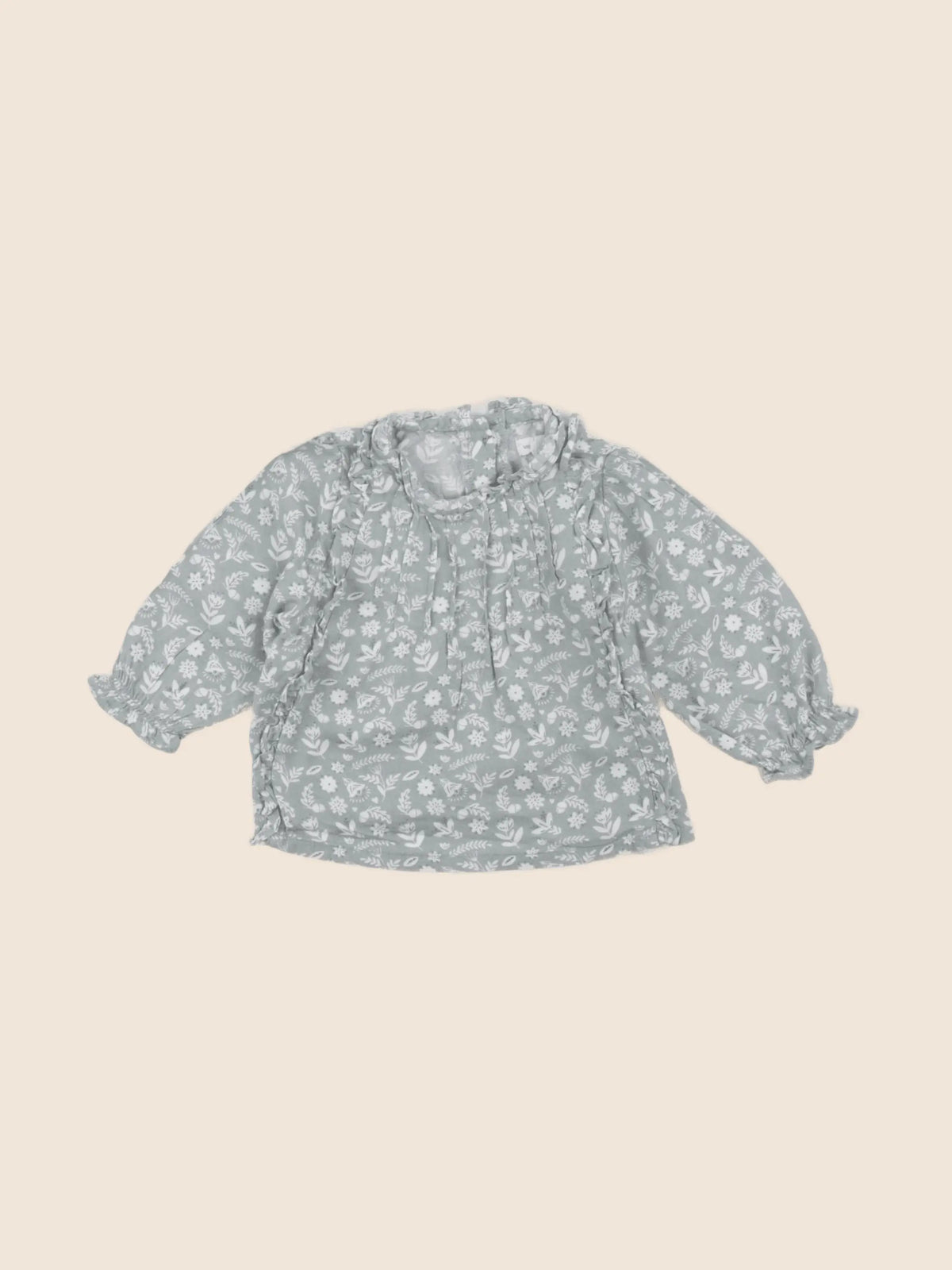 Vertbaudet - blouse vert - 6 mois