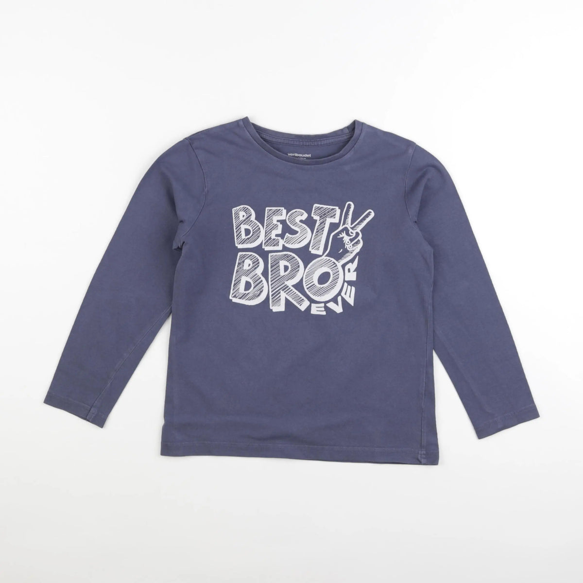 Vertbaudet - tee-shirt bleu - 12 ans