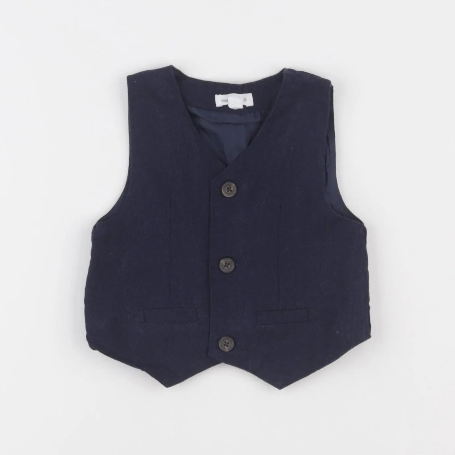 Vertbaudet - gilet bleu - 3 mois