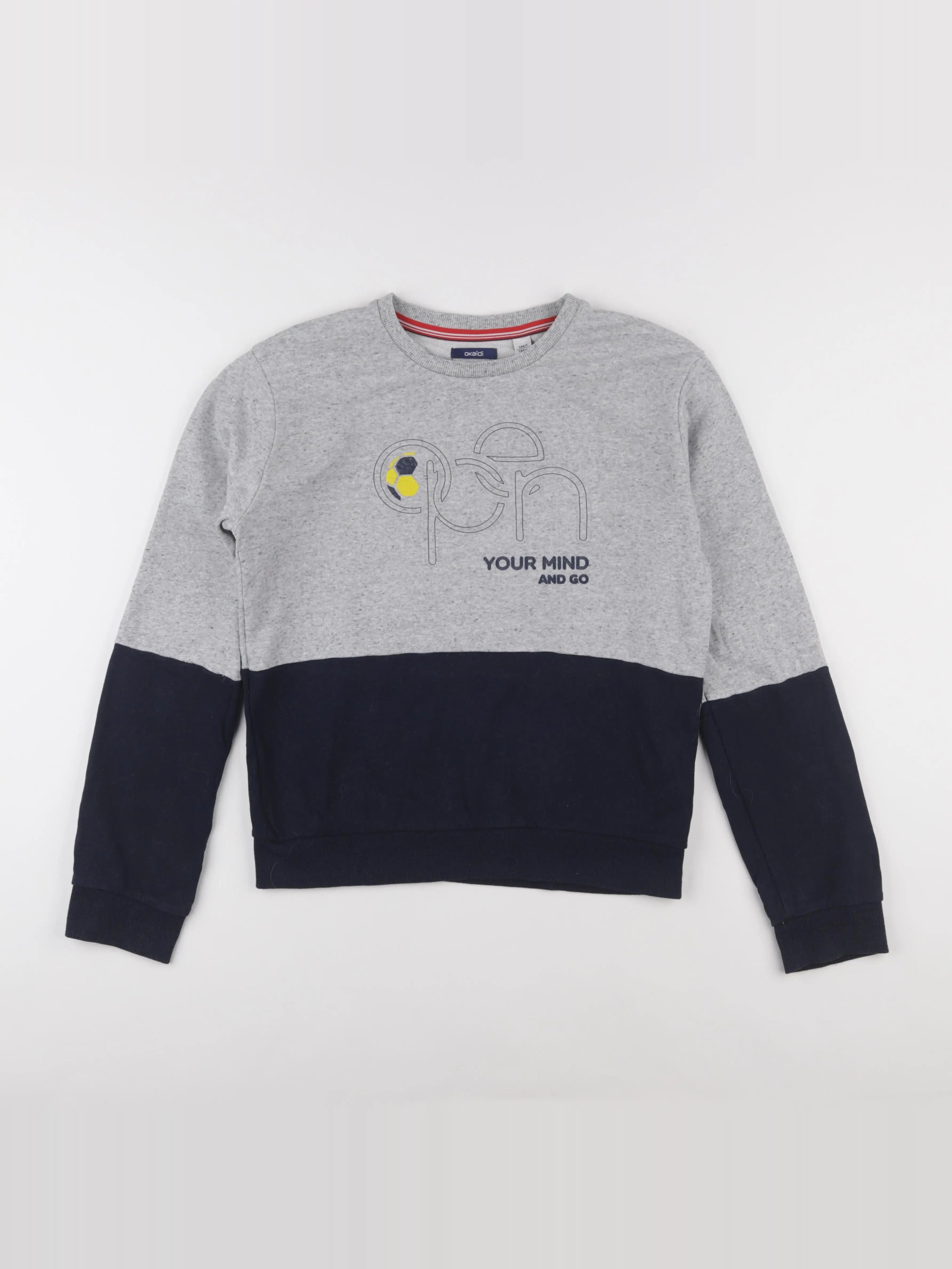 Okaidi - sweat gris - 14 ans