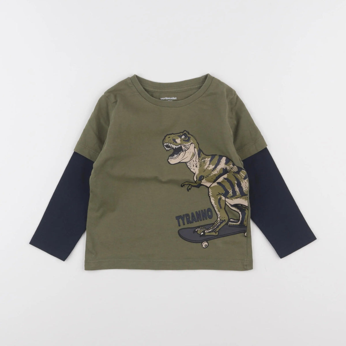 Vertbaudet - tee-shirt vert - 3 ans