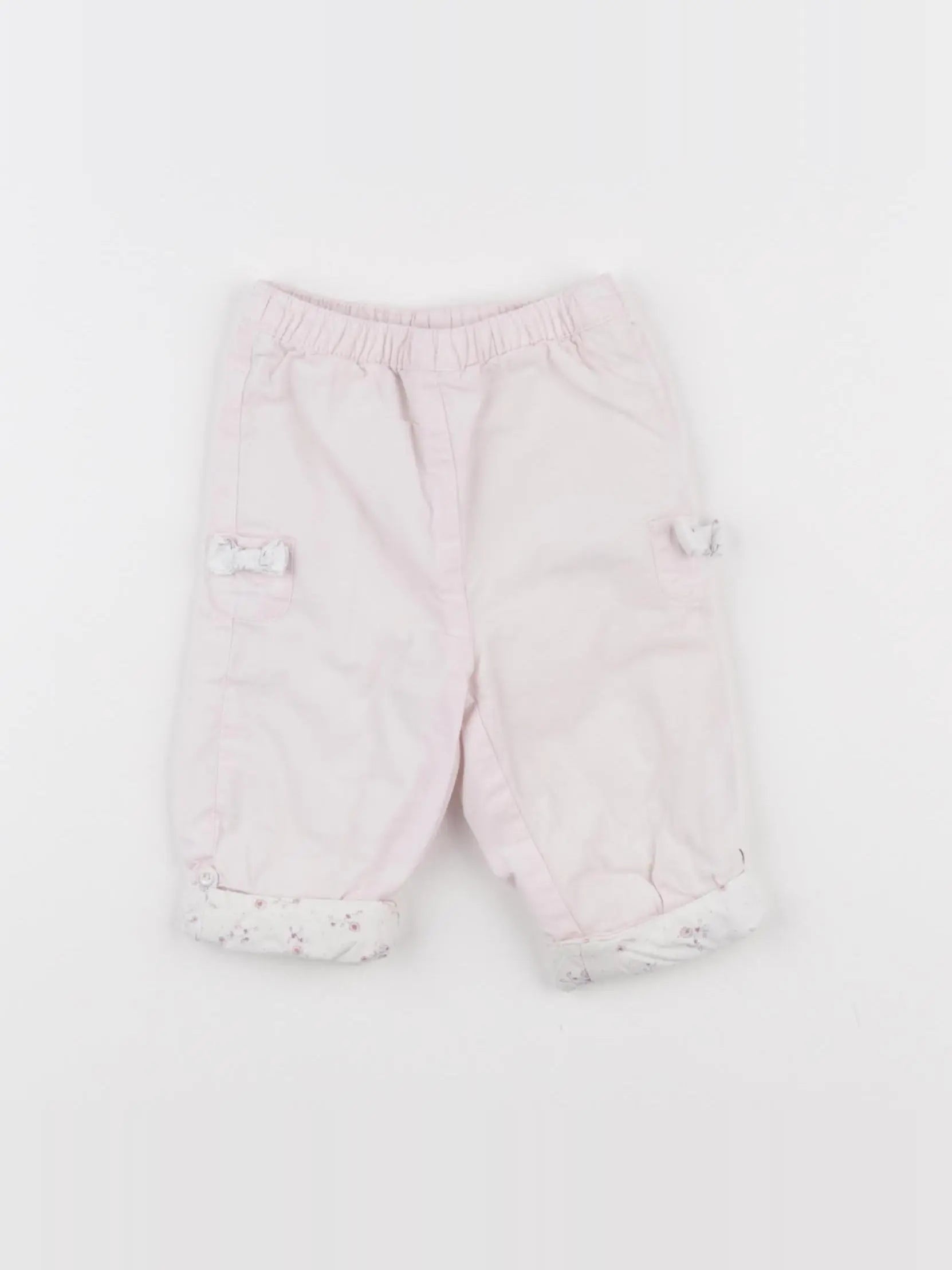 Cyrillus - pantalon doublé rose - 3 mois