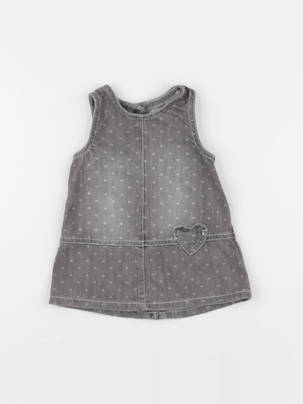 Vertbaudet - robe gris - 6 mois