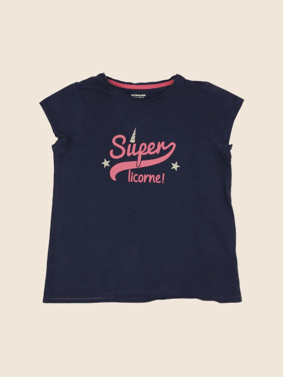 Vertbaudet - tee-shirt bleu - 10 ans
