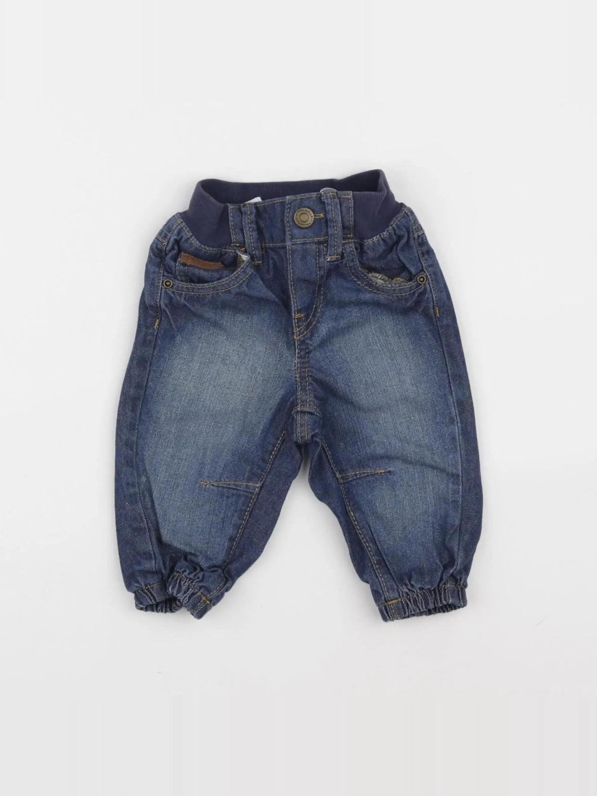 H&M - jean bleu - 3/6 mois
