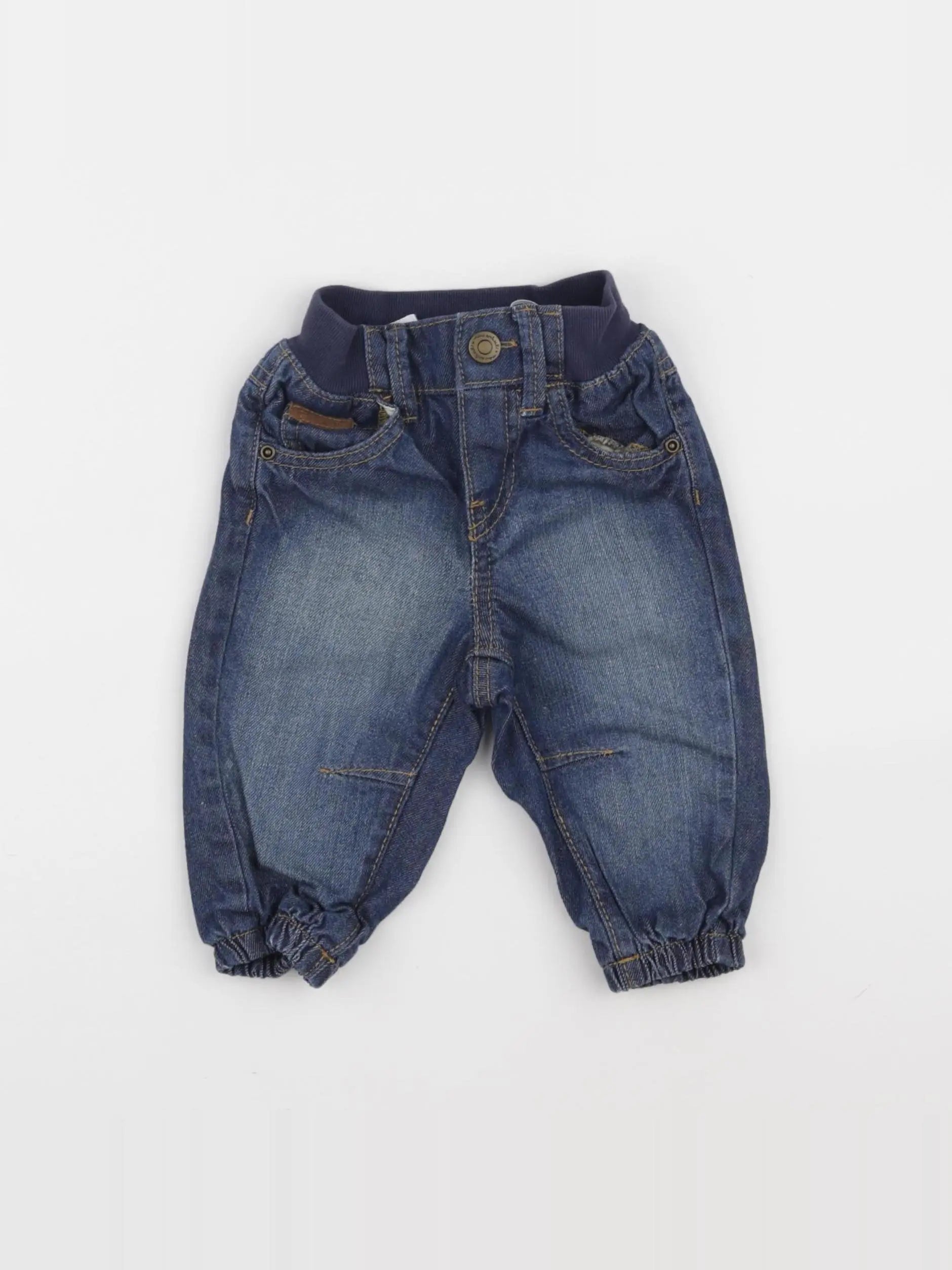 H&M - jean bleu - 3/6 mois