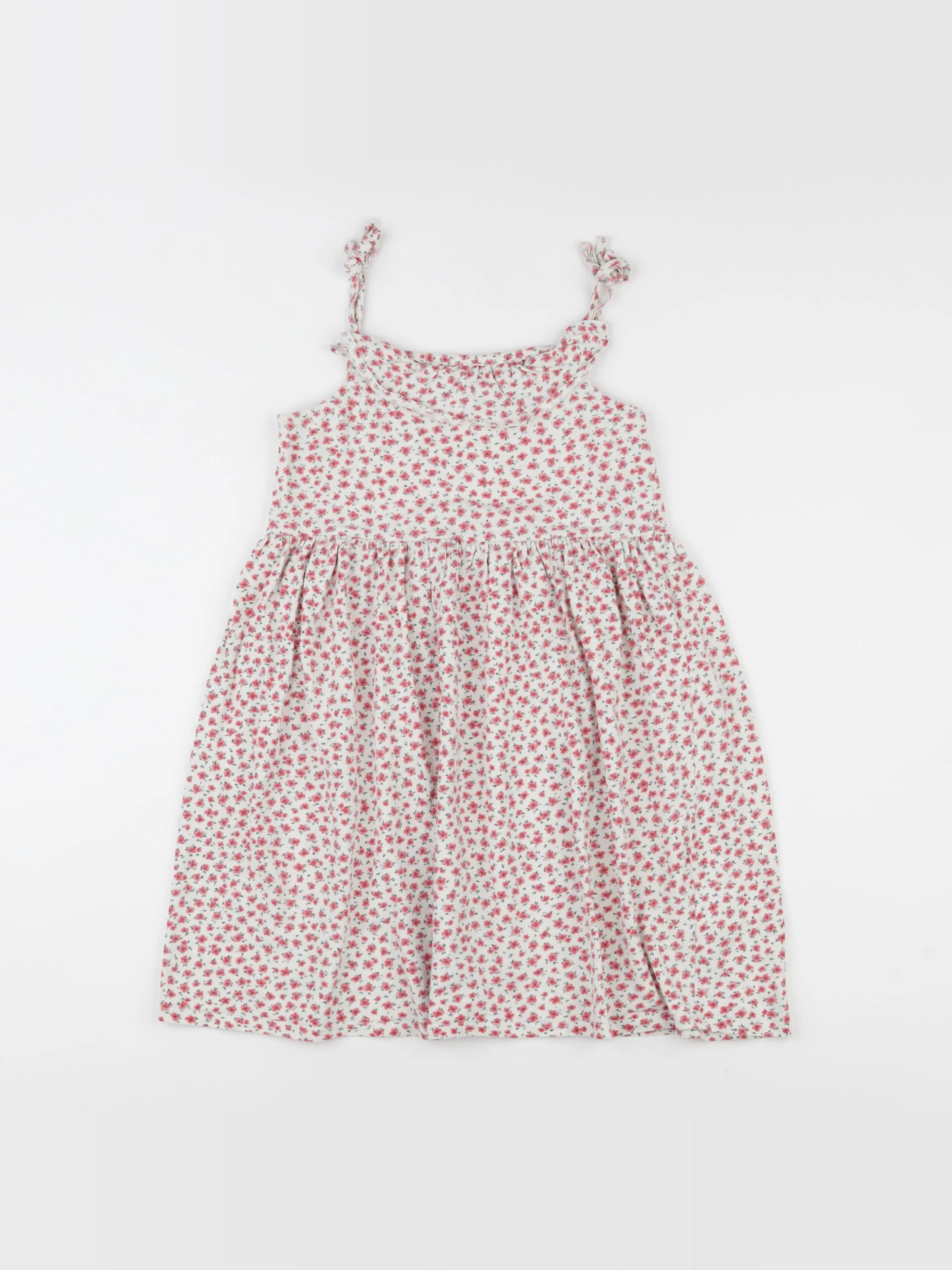 Vertbaudet - robe blanc, rouge - 10 ans