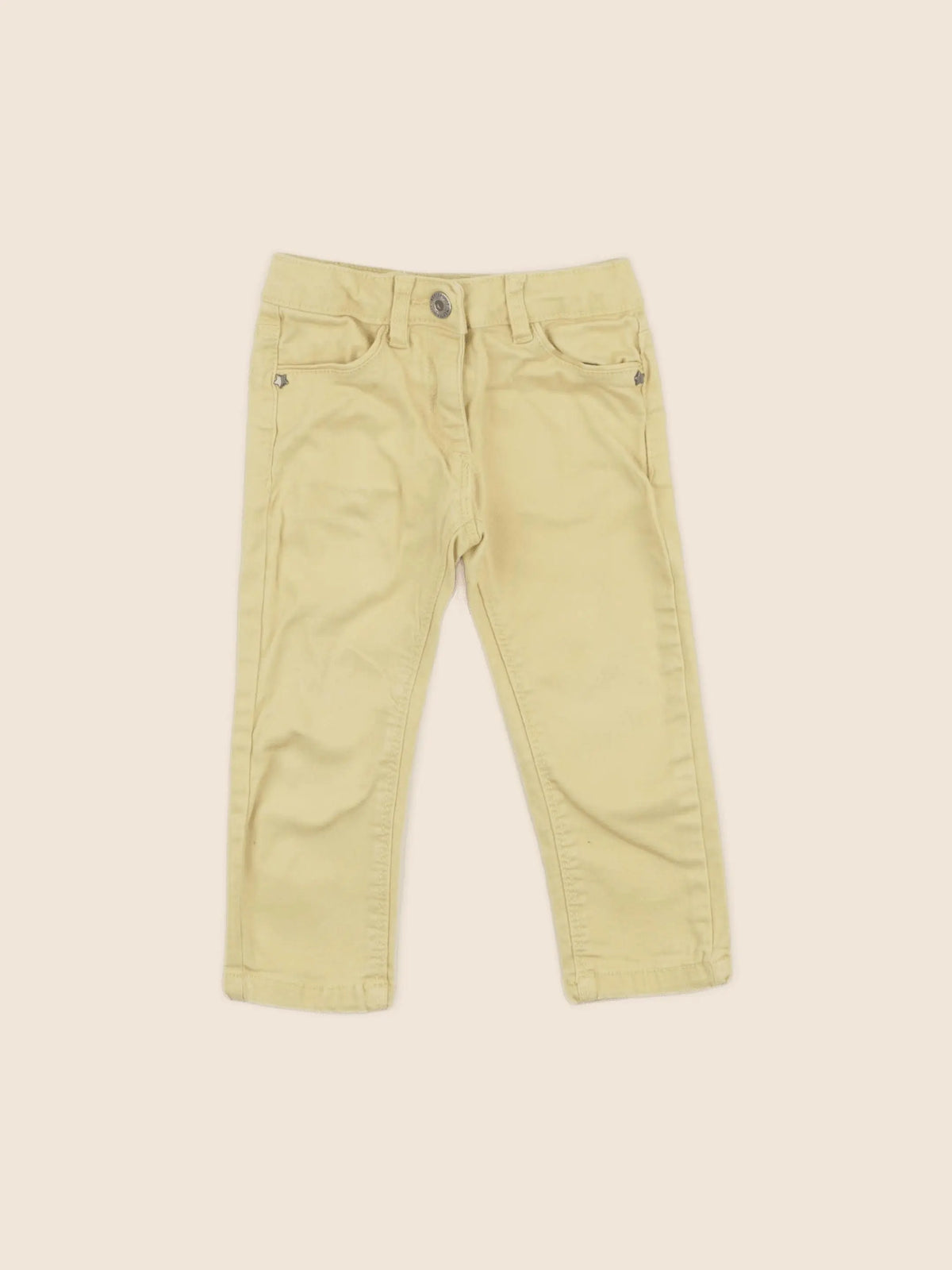 Vertbaudet - pantalon jaune - 2 ans