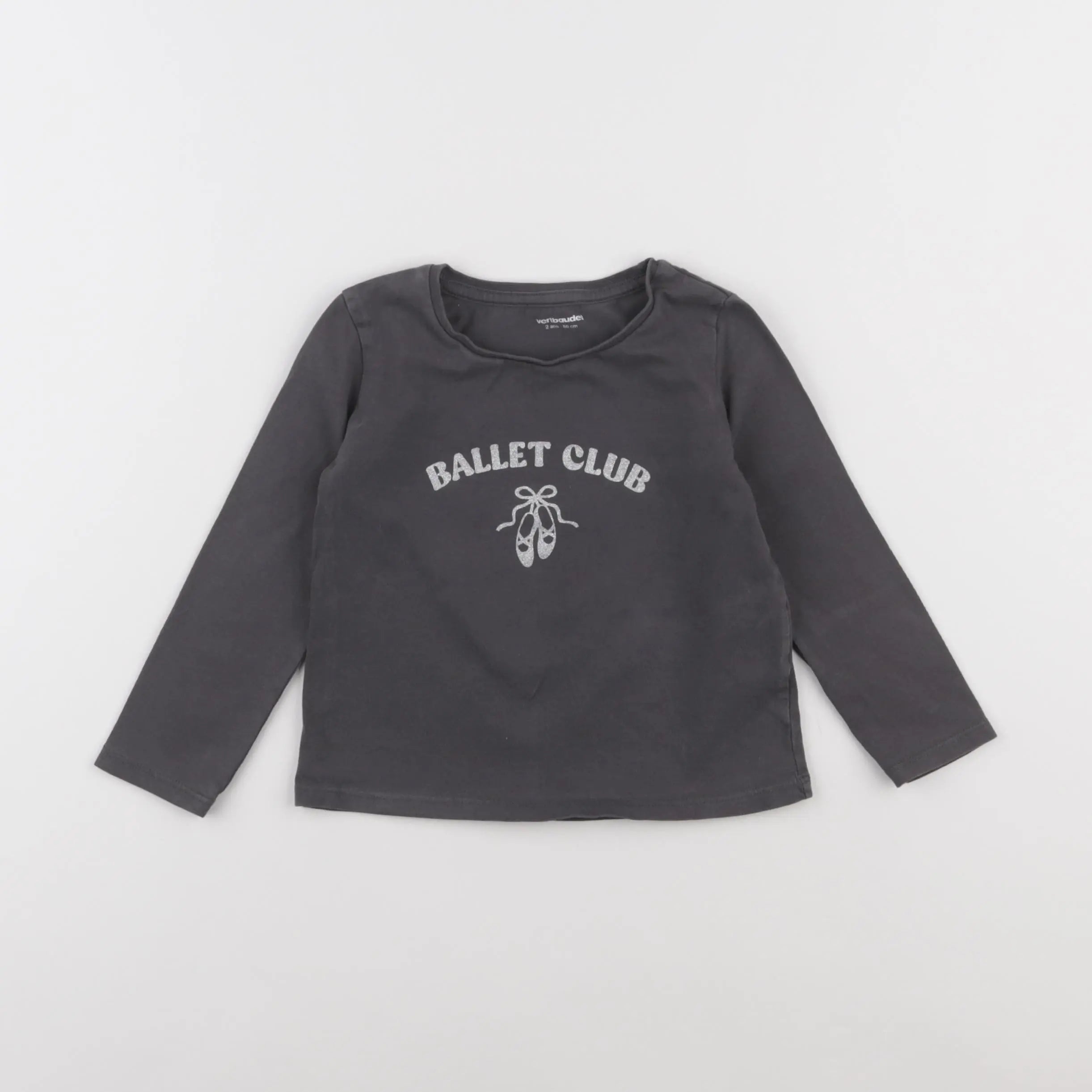 Vertbaudet - tee-shirt gris - 2 ans