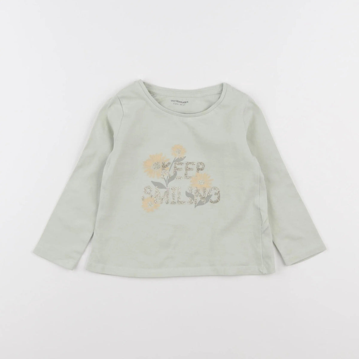 Vertbaudet - tee-shirt vert - 2 ans