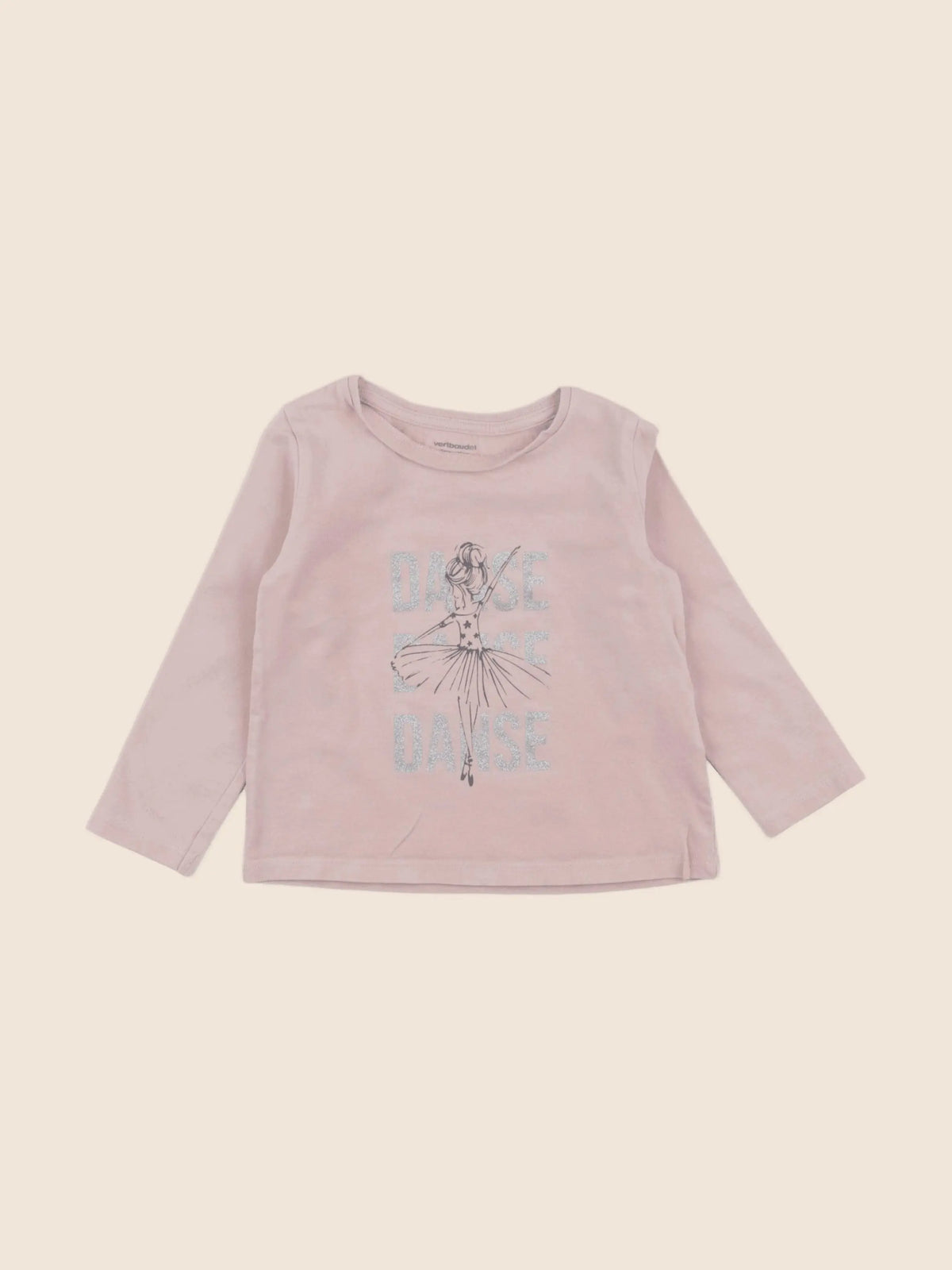 Vertbaudet - tee-shirt rose - 2 ans