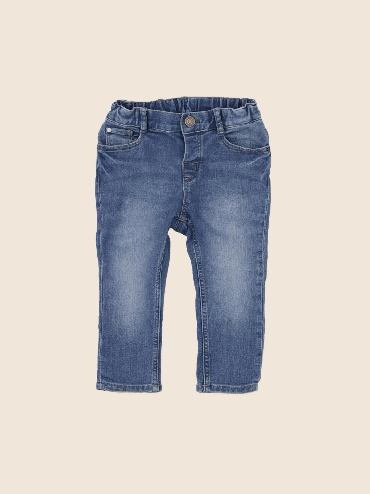 H&M - jean bleu - 12/18 mois