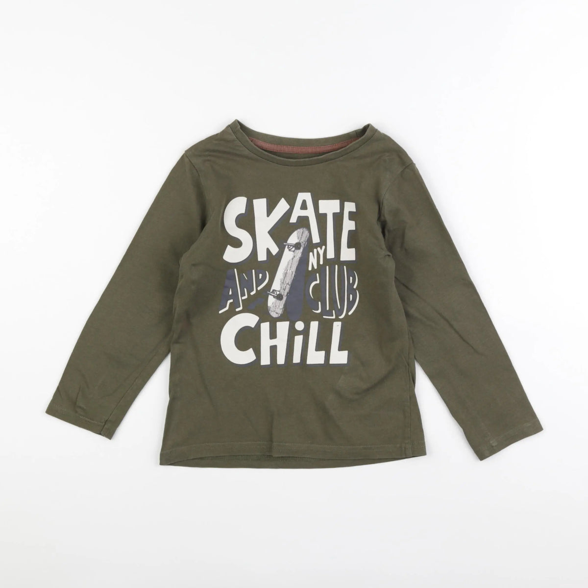 Vertbaudet - tee-shirt vert - 6 ans