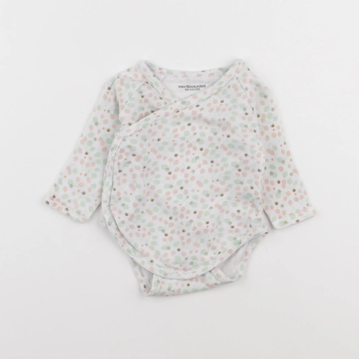 Vertbaudet - body vert - 3 mois