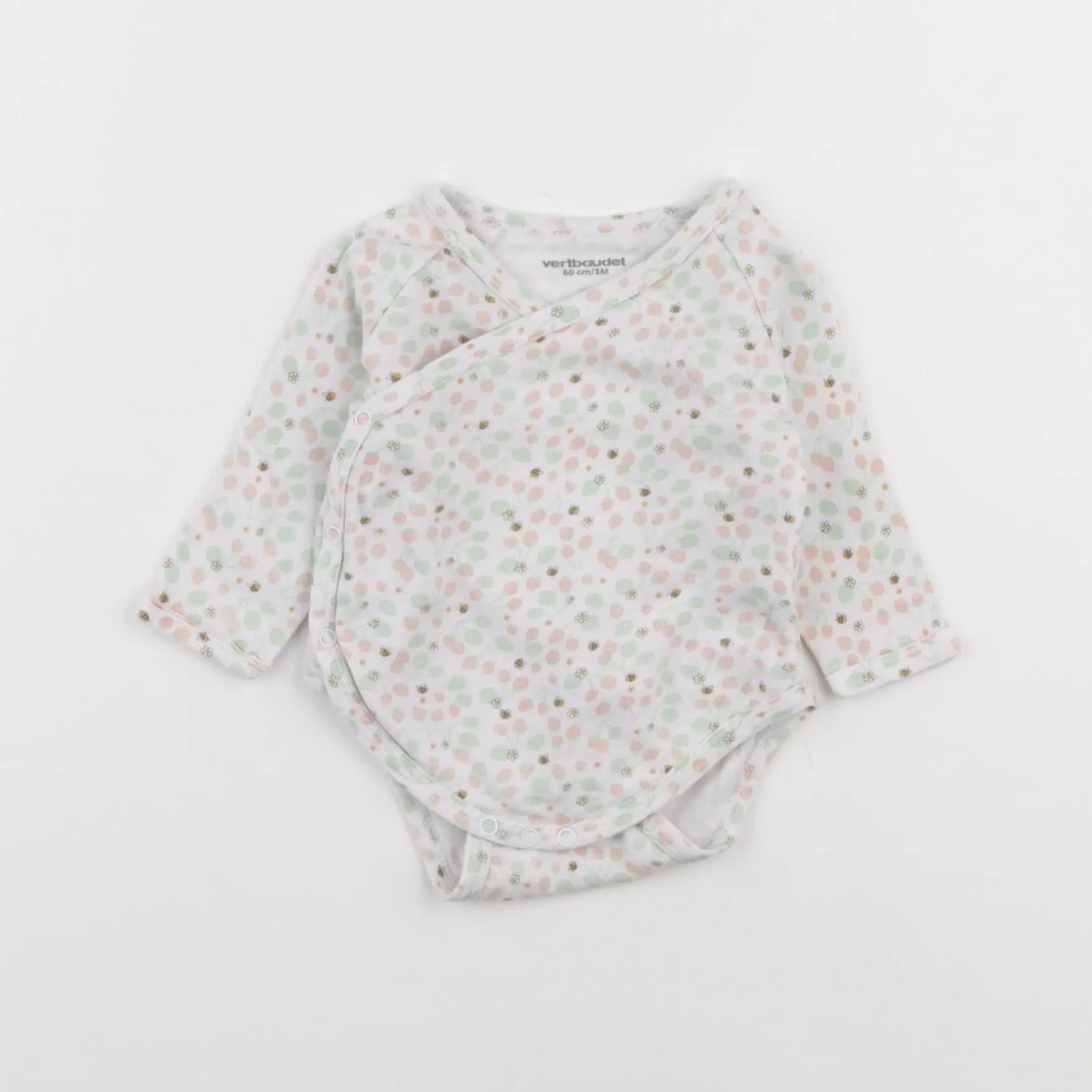 Vertbaudet - body vert - 3 mois