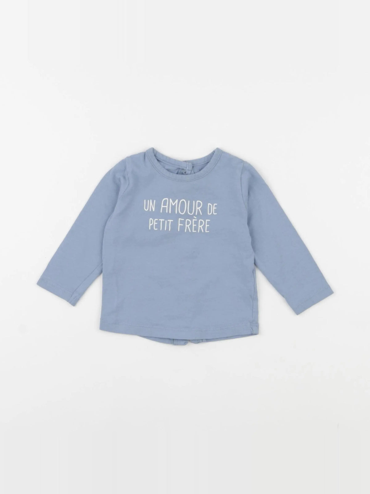 Vertbaudet - tee-shirt bleu - 6 mois