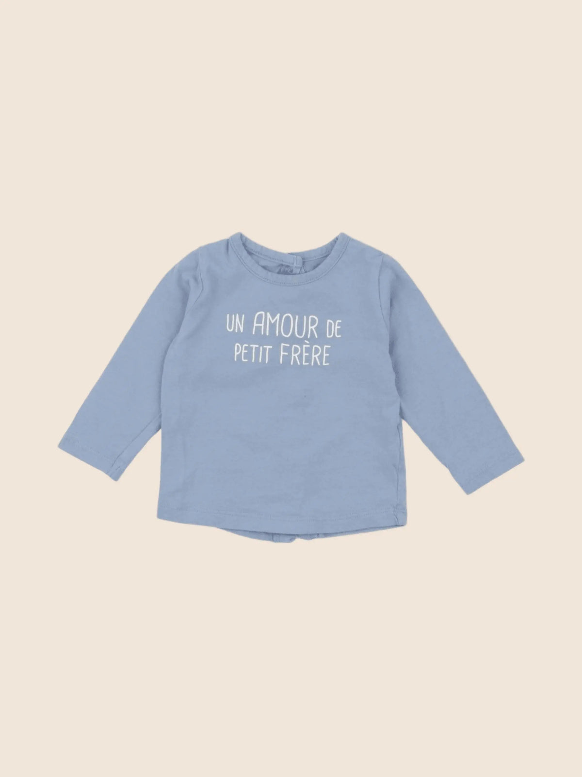 Vertbaudet - tee-shirt bleu - 6 mois