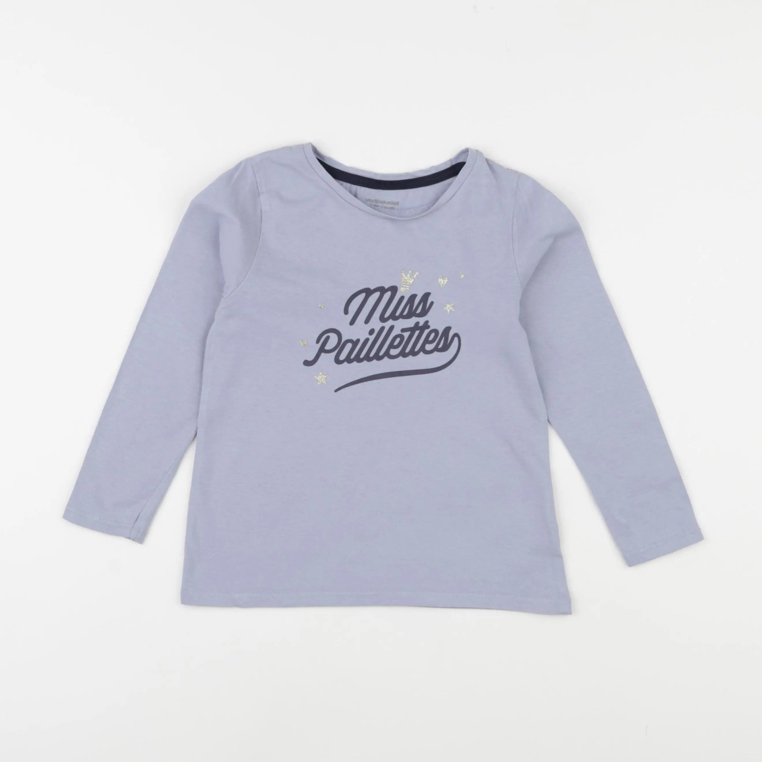 Vertbaudet - tee-shirt bleu - 6 ans