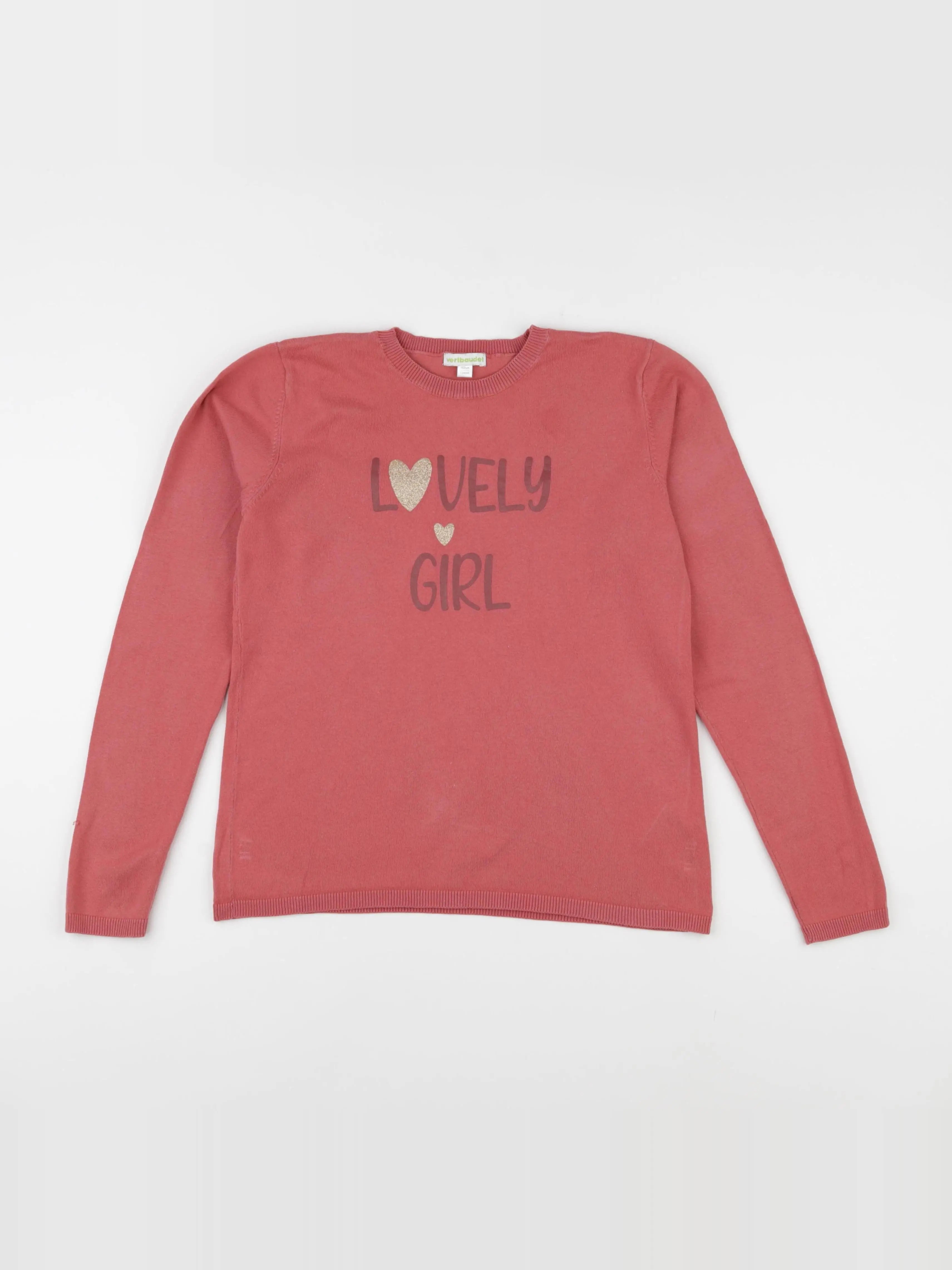 Vertbaudet - pull rose - 12 ans