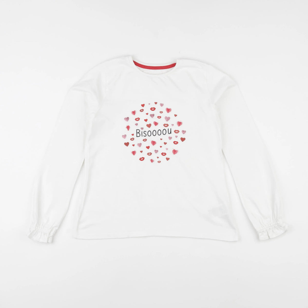 Vertbaudet - tee-shirt blanc - 10 ans